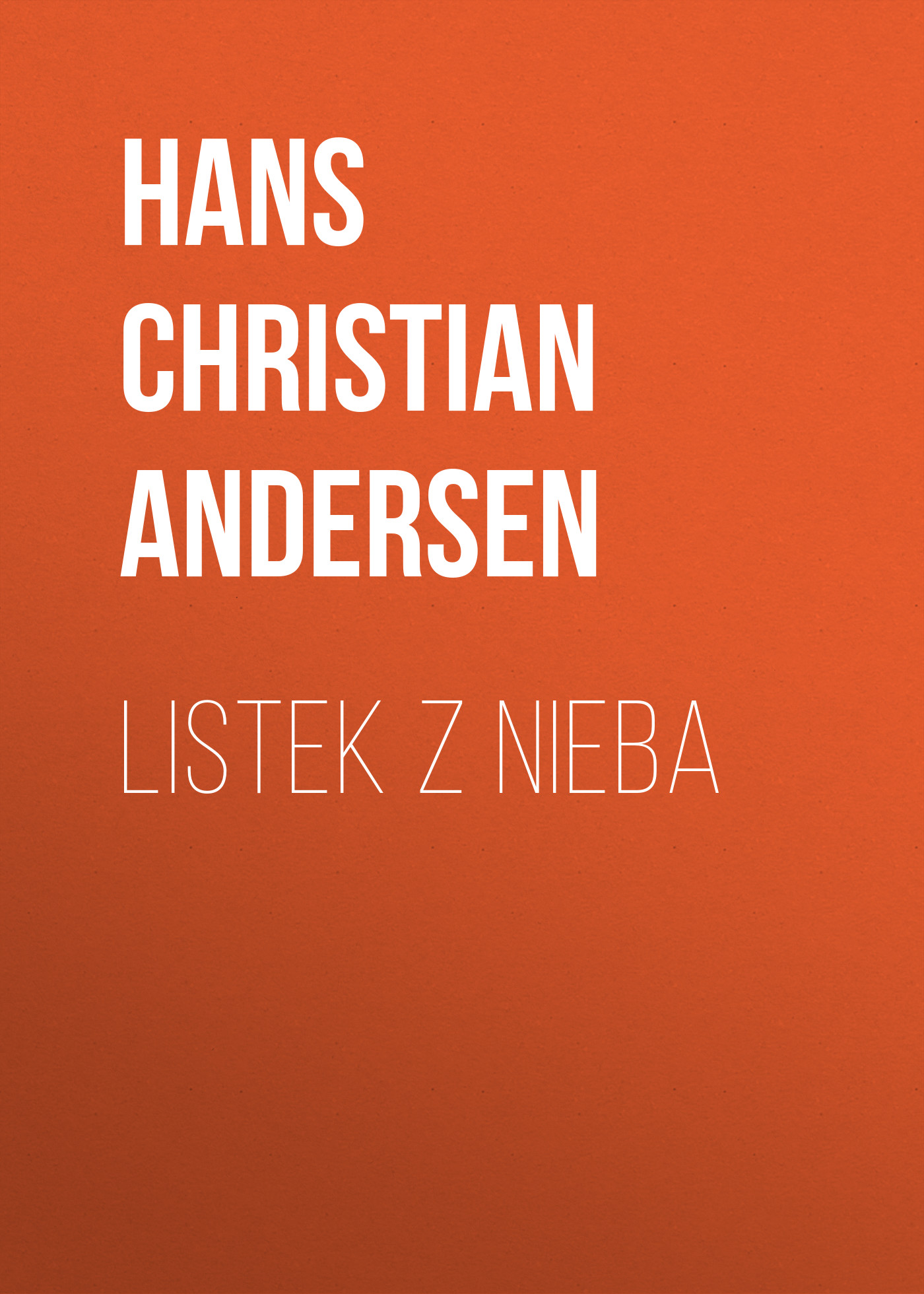 Обложка книги «Listek z nieba»
