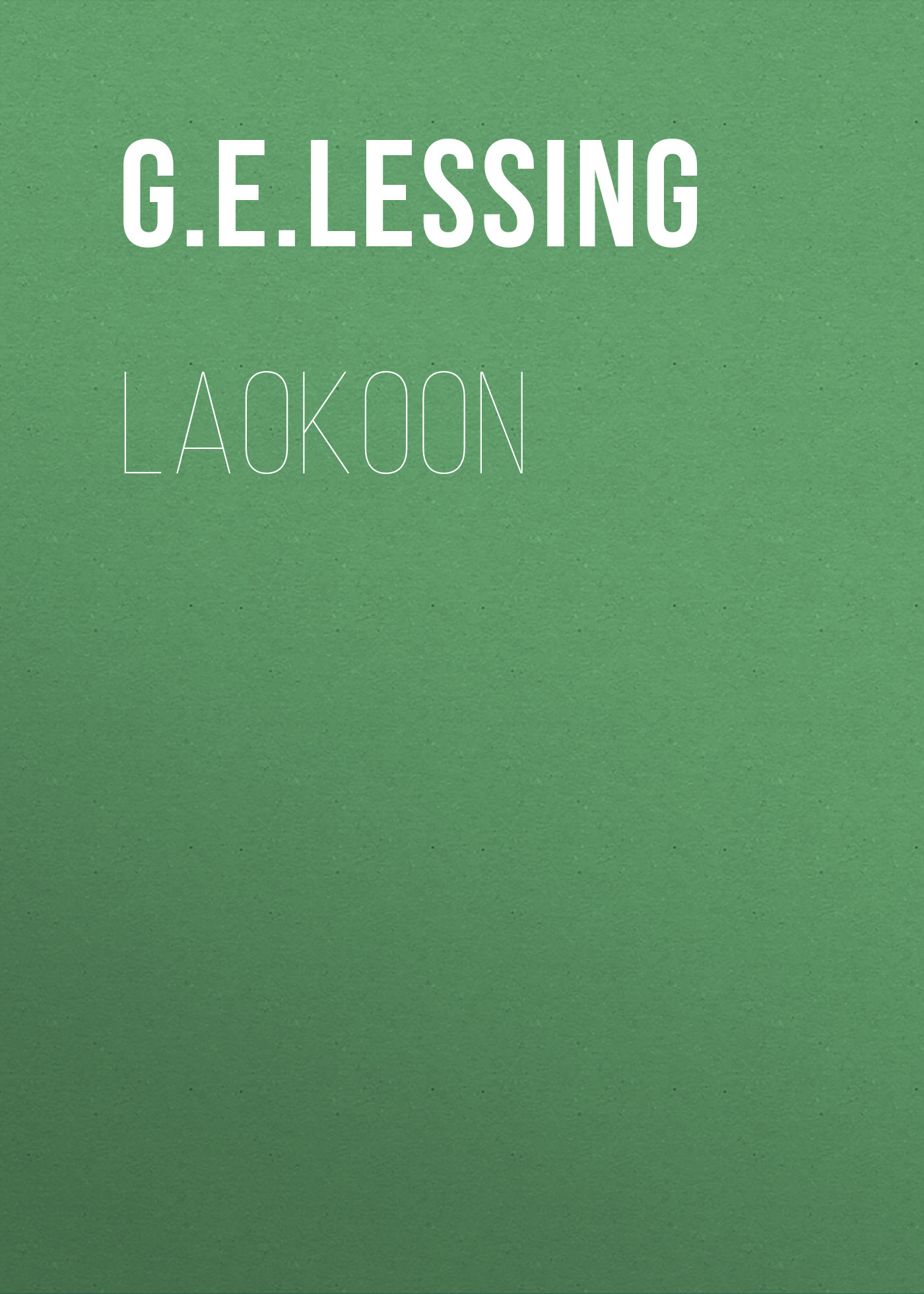 Обложка книги «Laokoon»