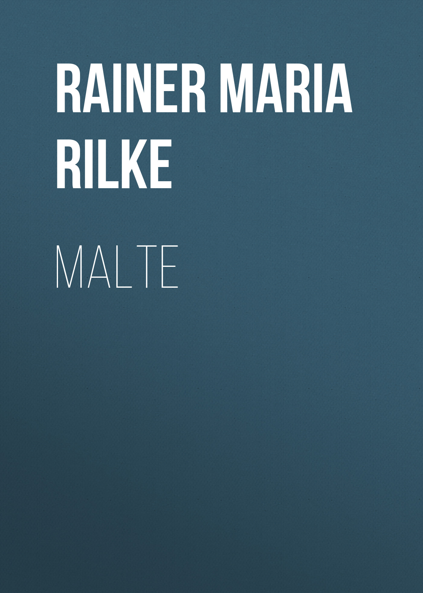 Обложка книги «Malte»
