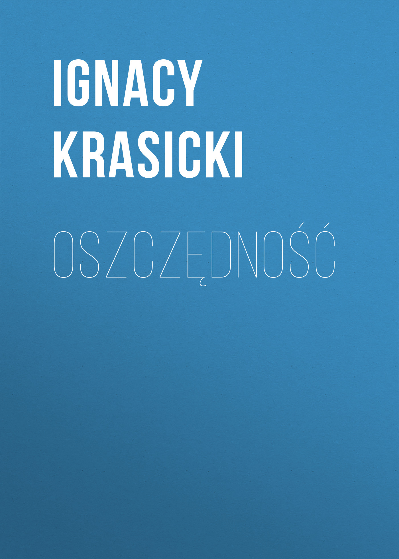 Обложка книги «Oszczędność»
