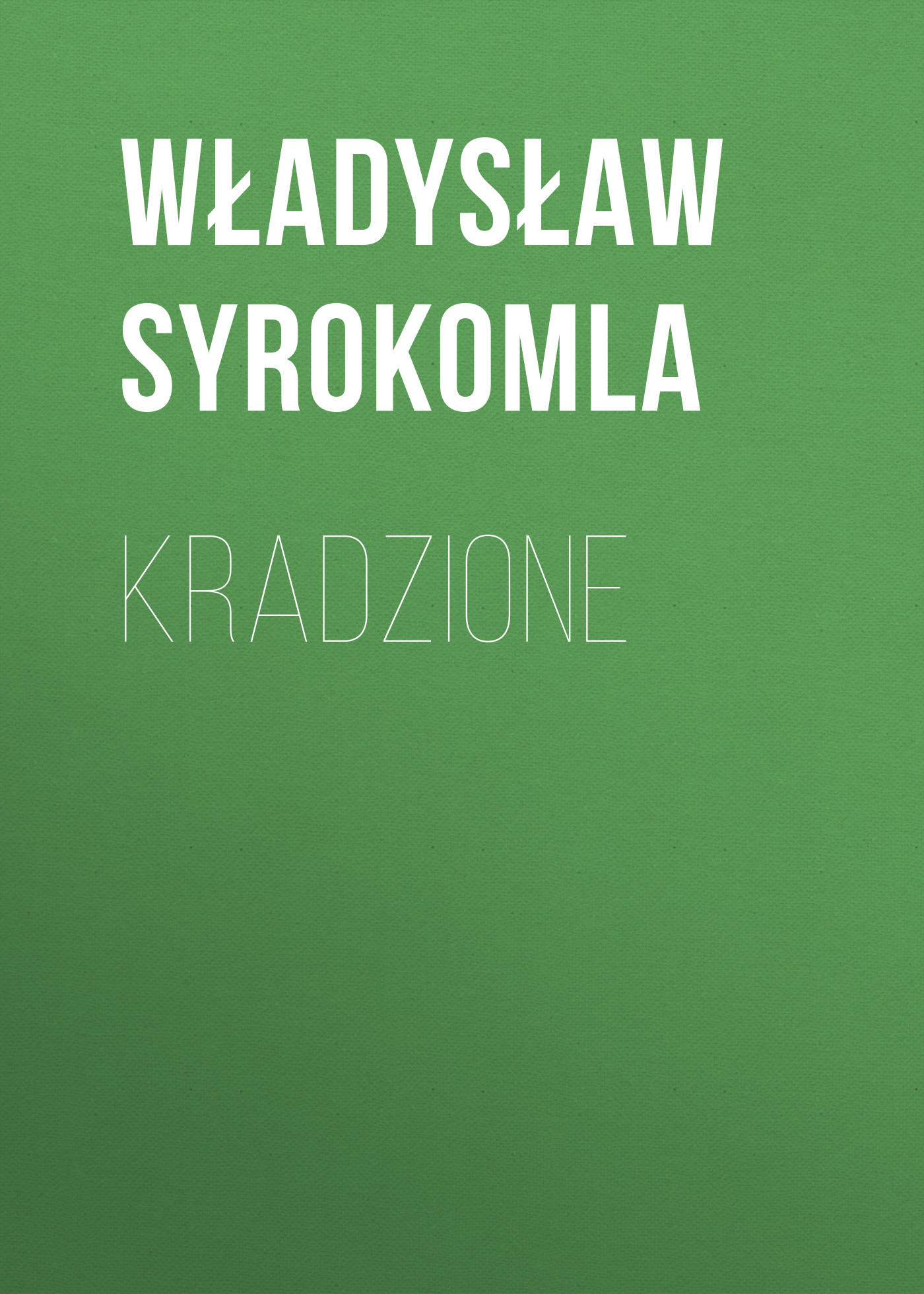 Обложка книги «Kradzione»