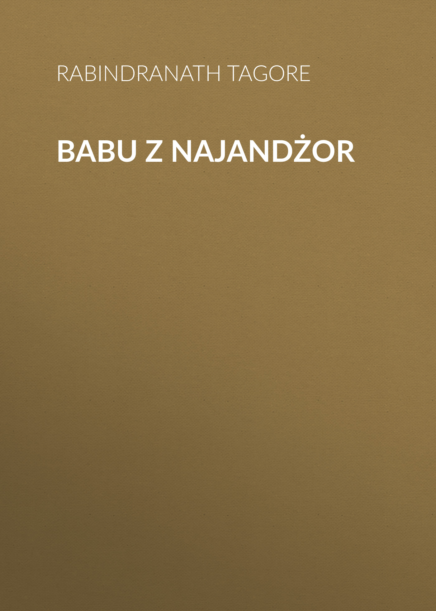 Обложка книги «Babu z Najandżor»