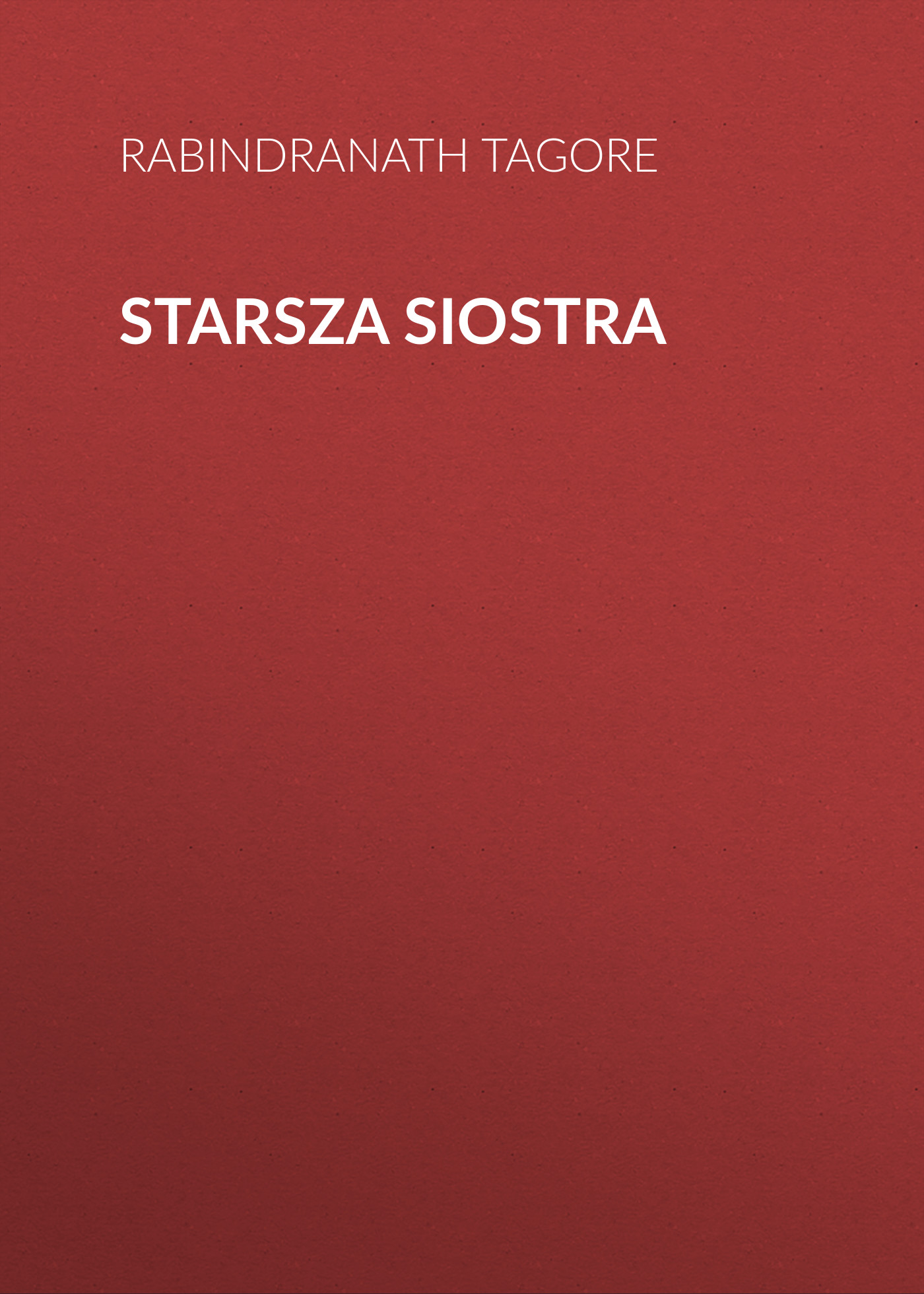 Обложка книги «Starsza siostra»