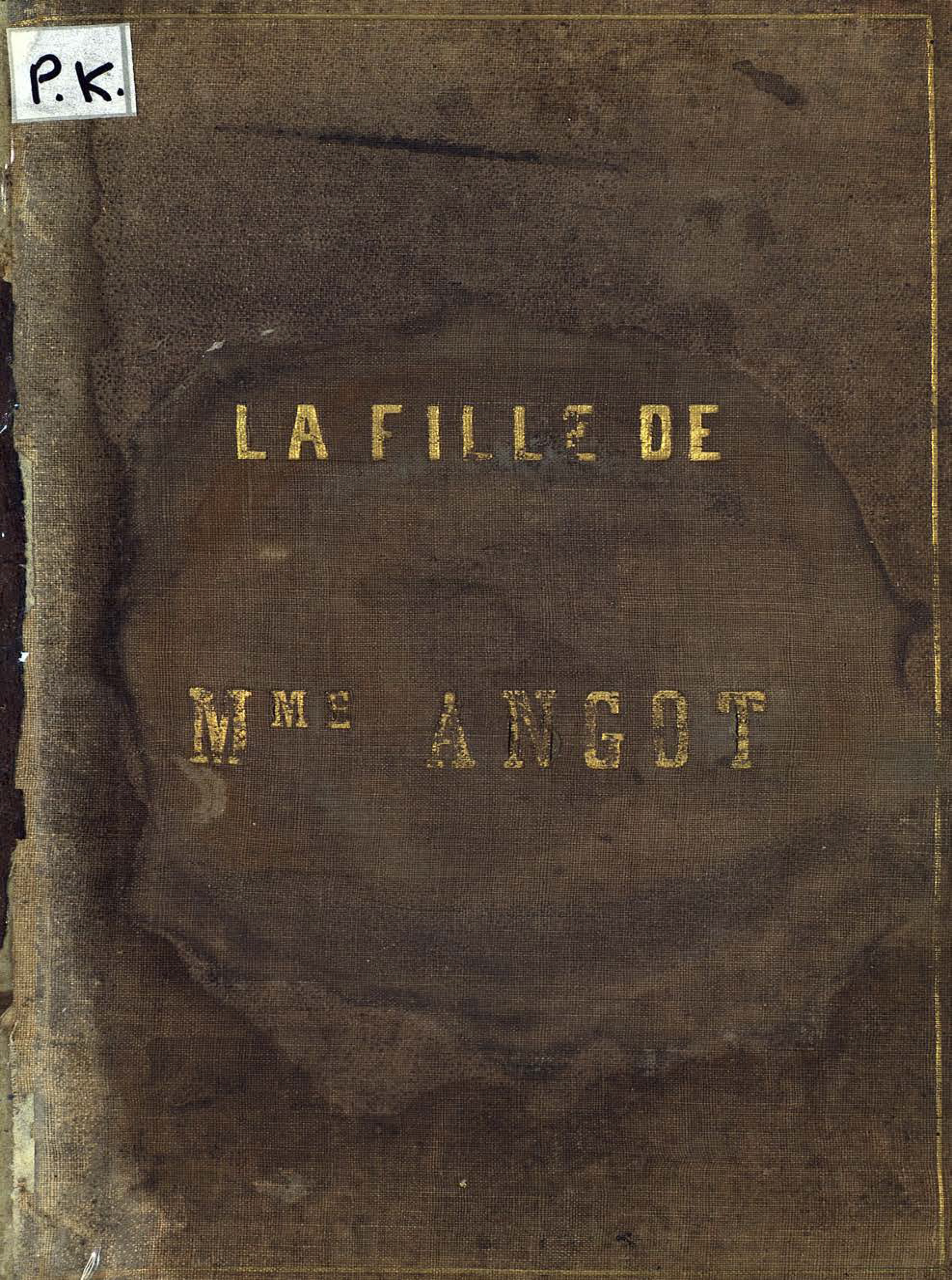 Обложка книги «La fille de M-me Angot»