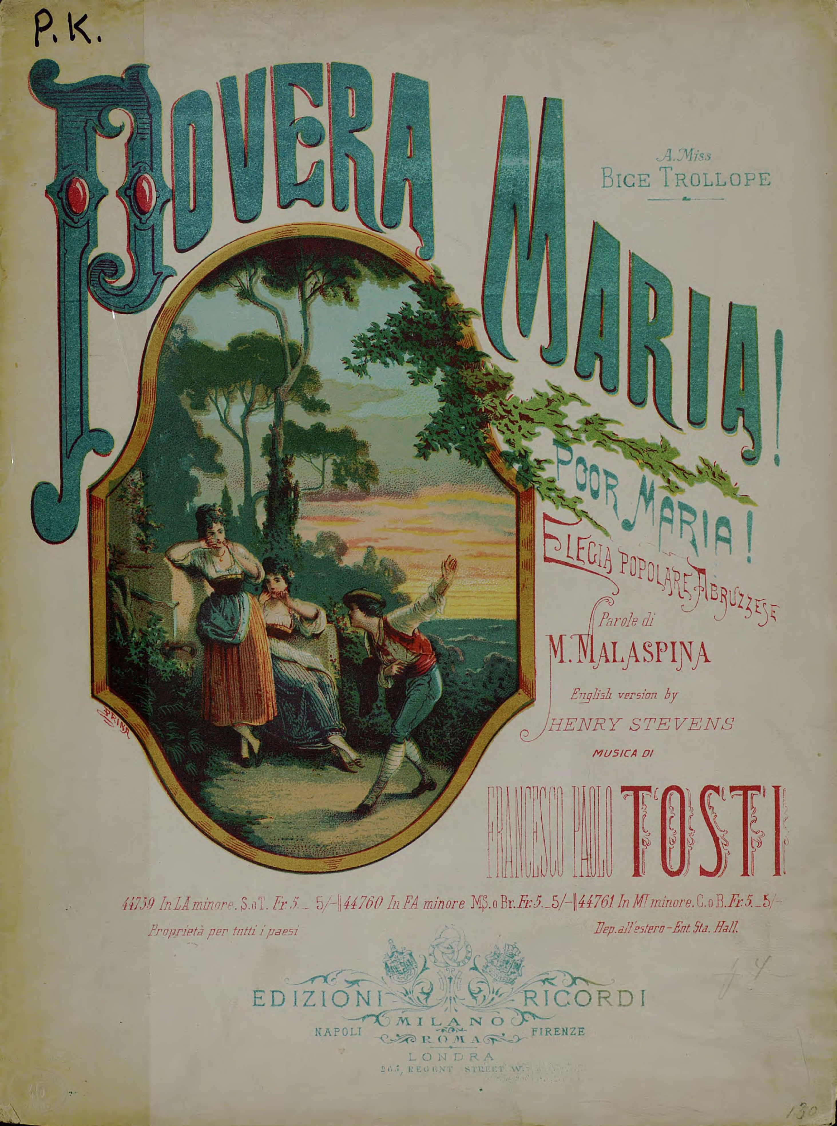 Обложка книги «Povera Maria!»