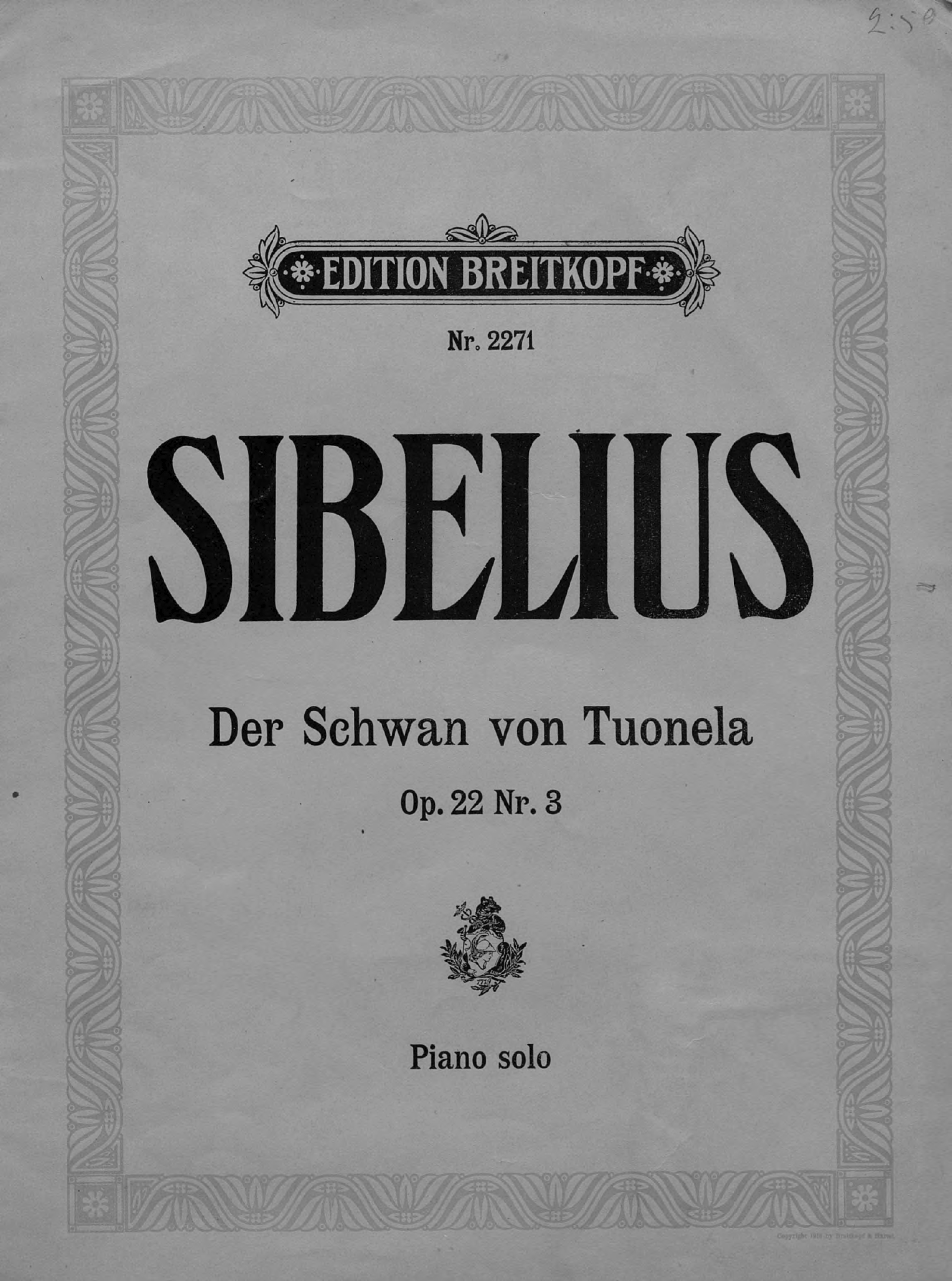 Обложка книги «Der Schwan von Tuonela tuonelan joutsen»