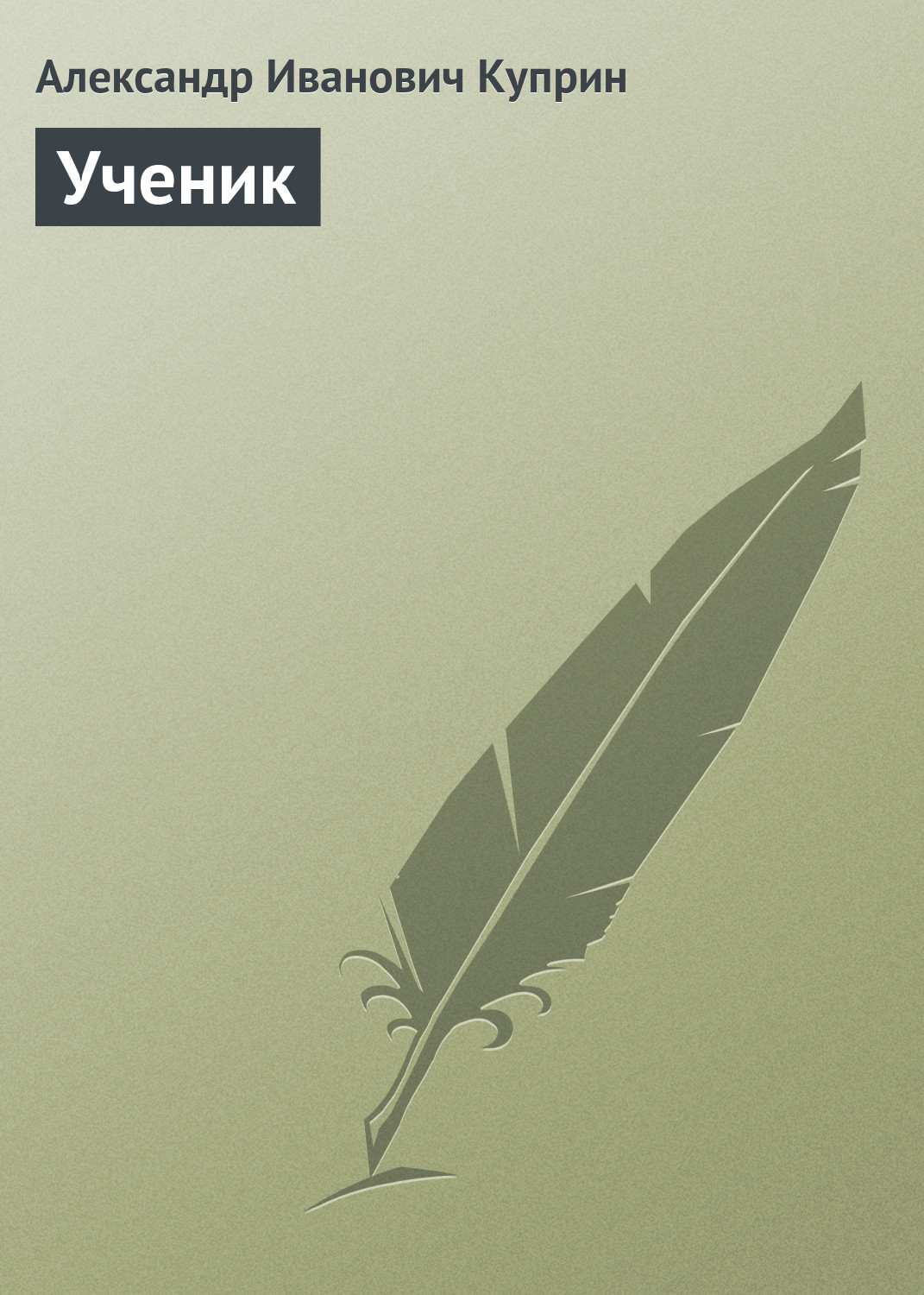 Обложка книги «Ученик»