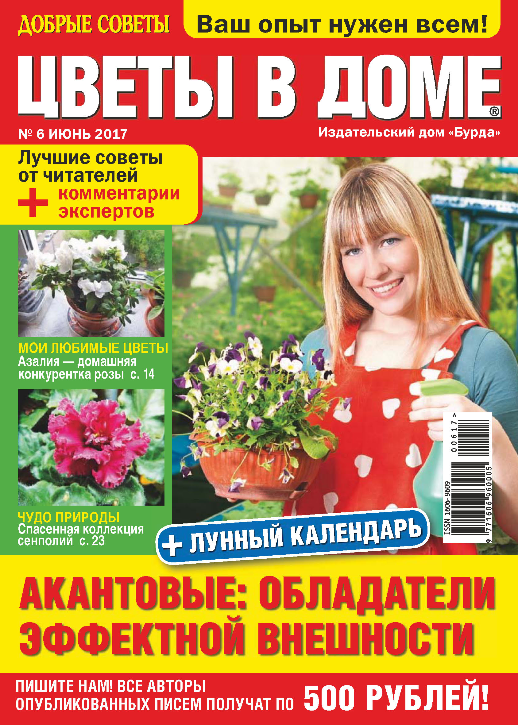 Обложка книги «Добрые советы. Цветы в доме. №06/2017»