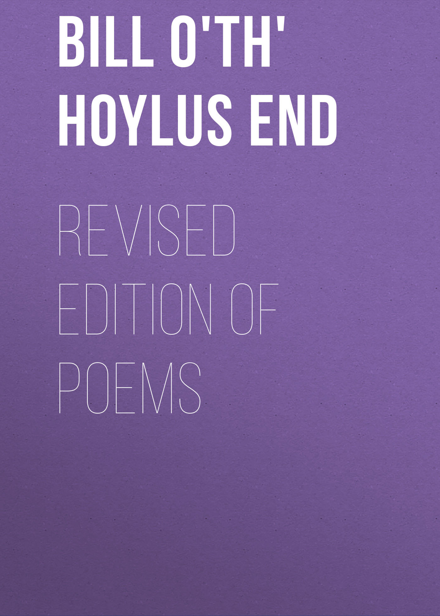 Обложка книги «Revised Edition of Poems»