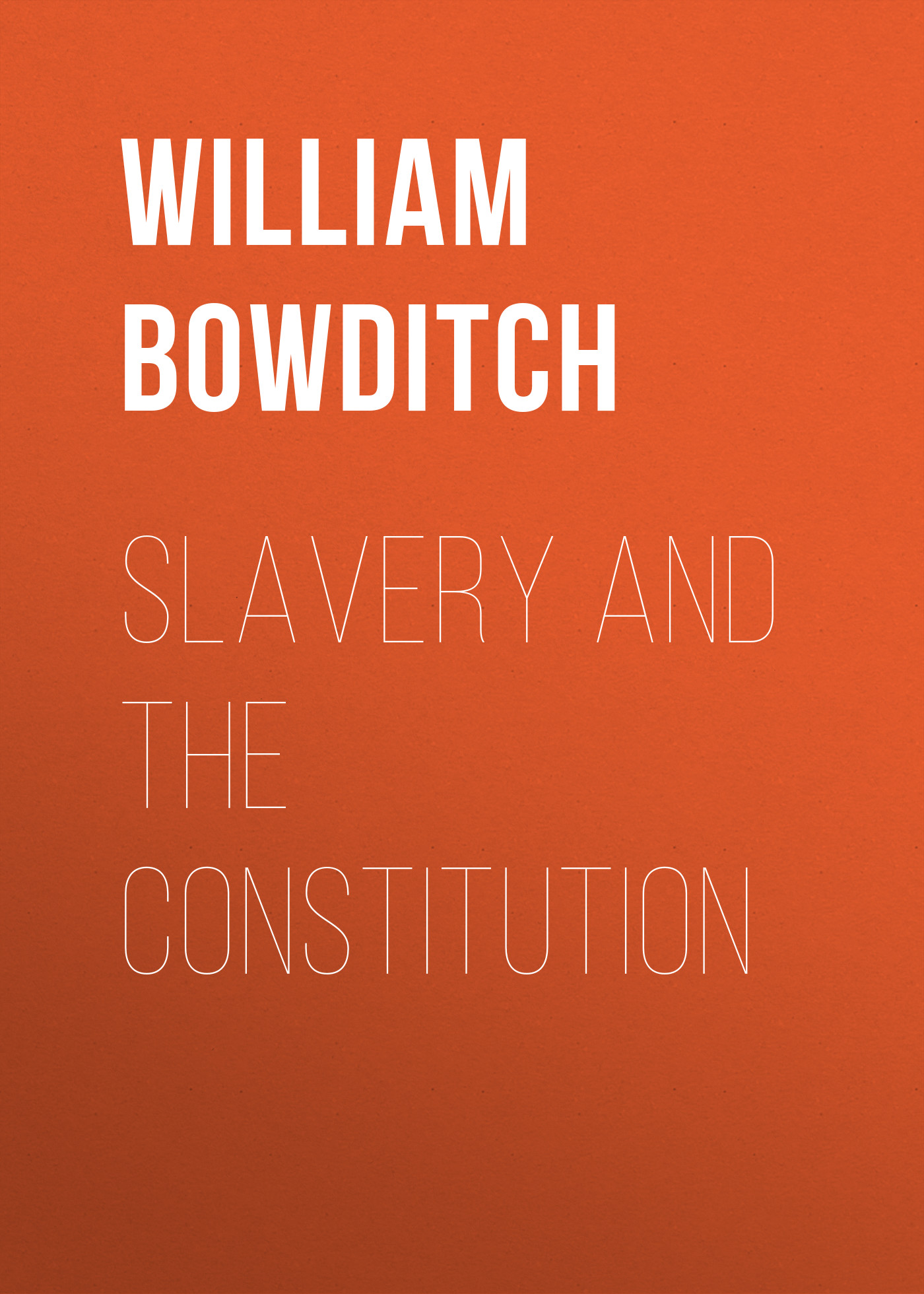Обложка книги «Slavery and the Constitution»