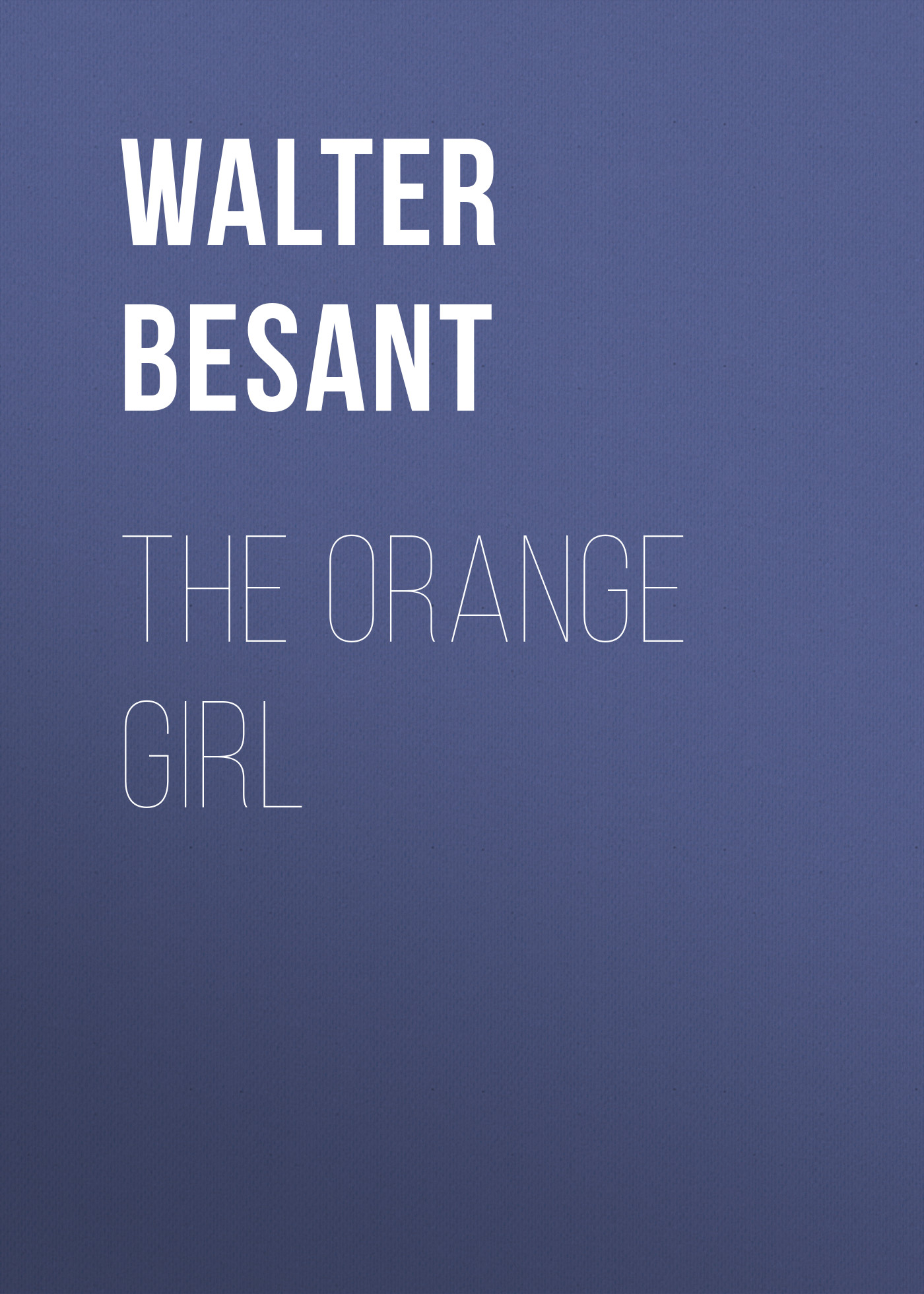 Обложка книги «The Orange Girl»