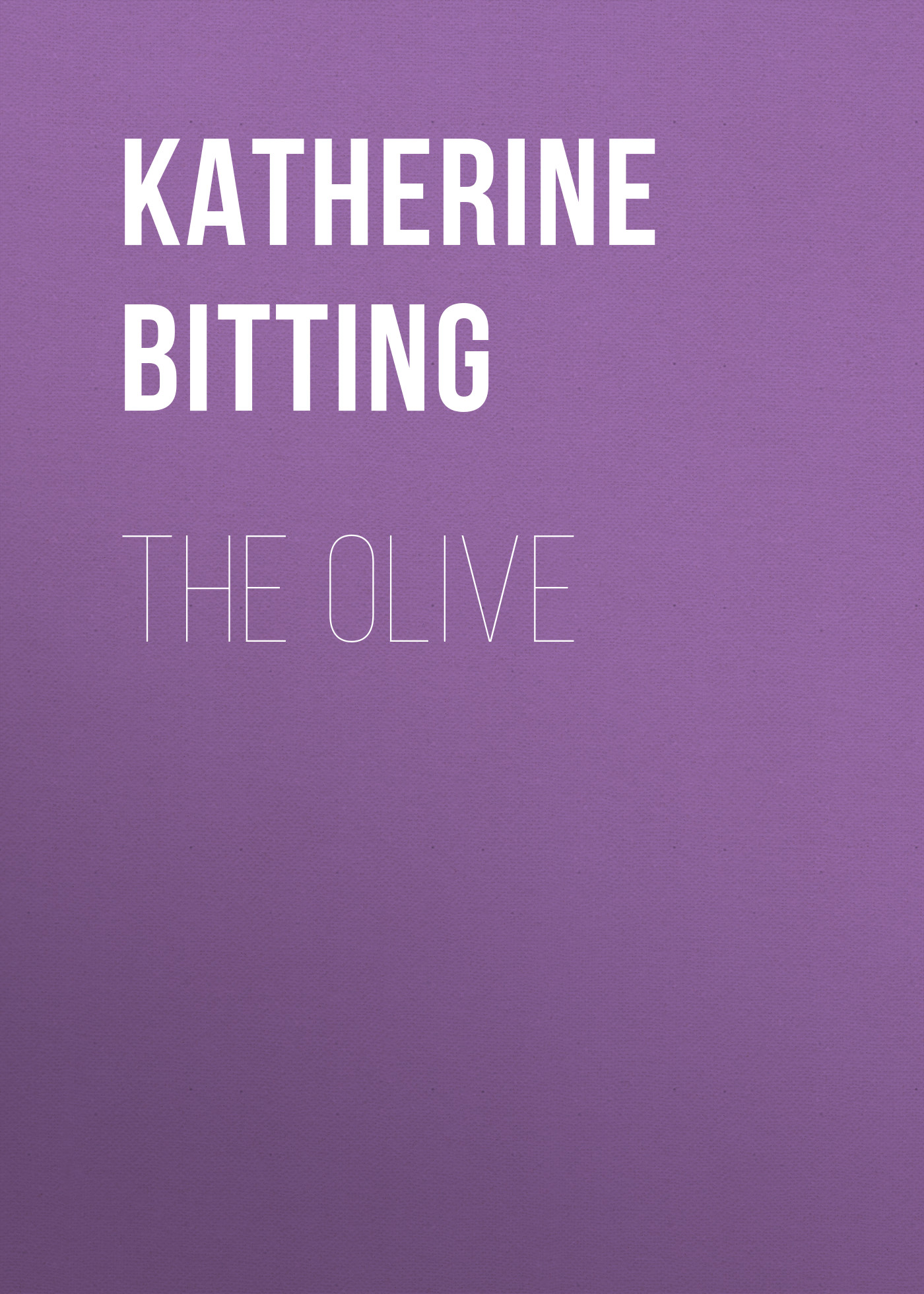 Обложка книги «The Olive»