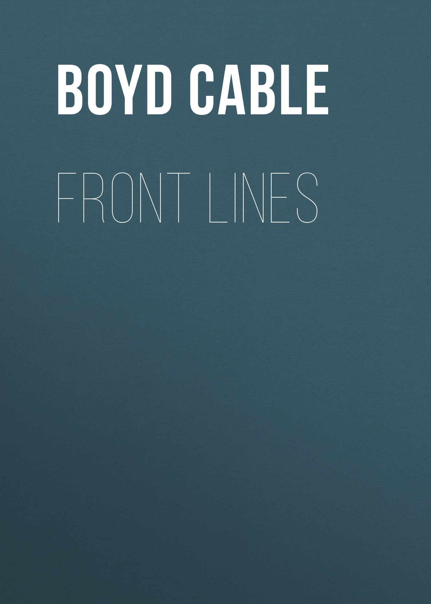 Обложка книги «Front Lines»
