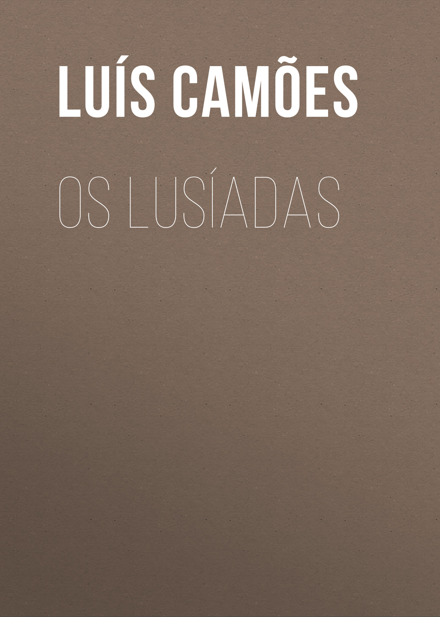 Обложка книги «Os Lusíadas»