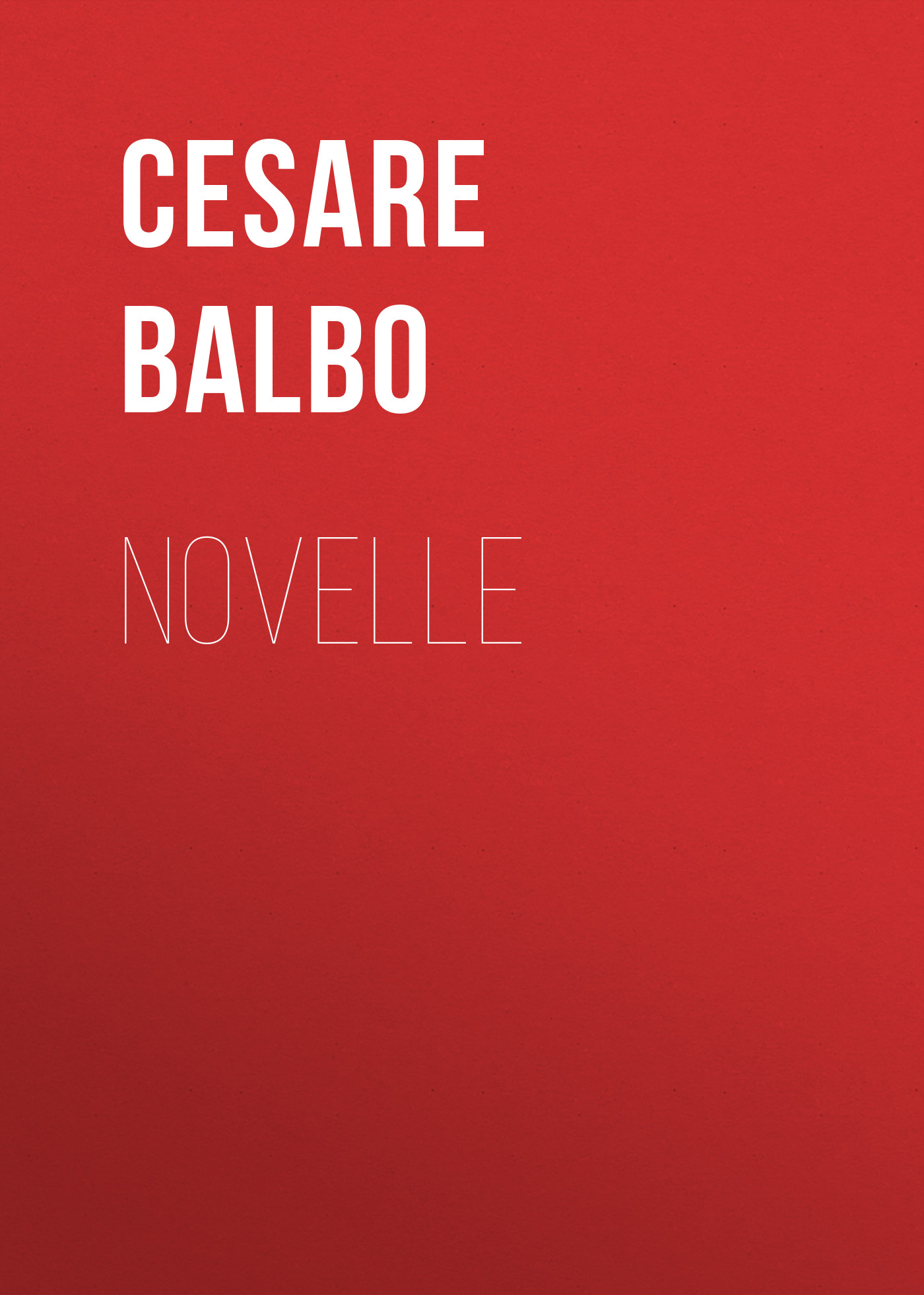 Обложка книги «Novelle»