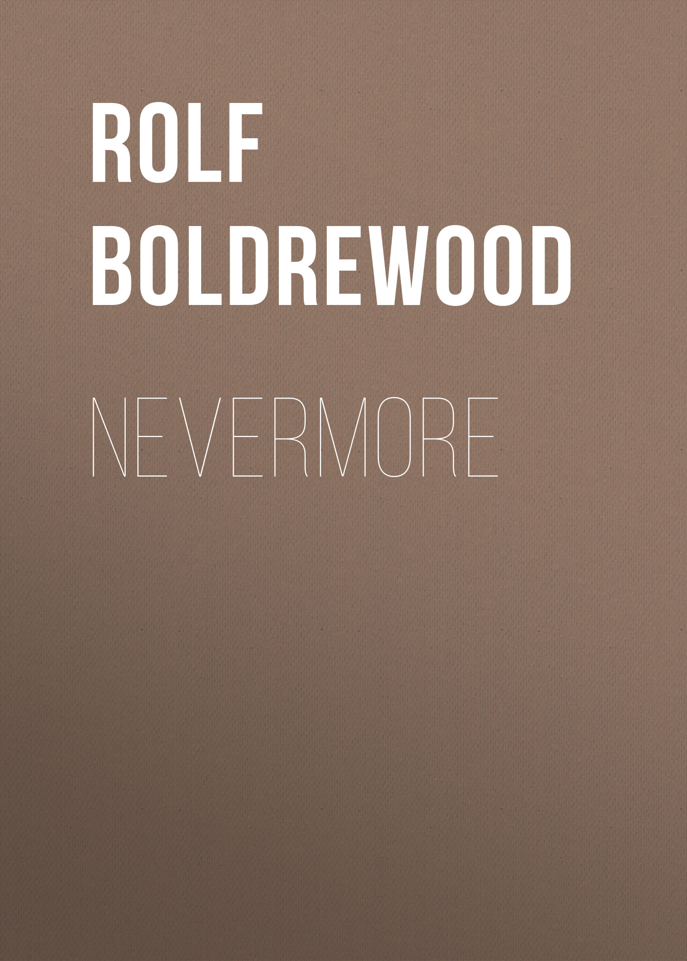 Обложка книги «Nevermore»