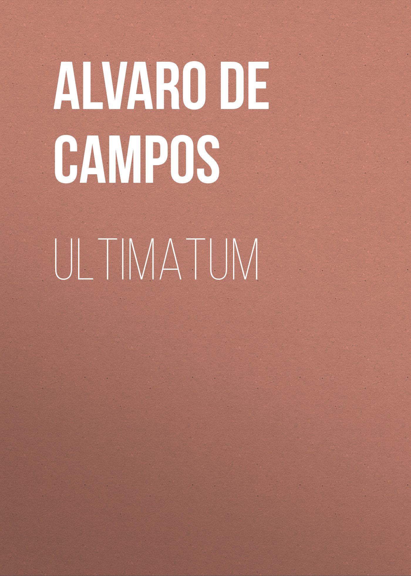 Обложка книги «Ultimatum»