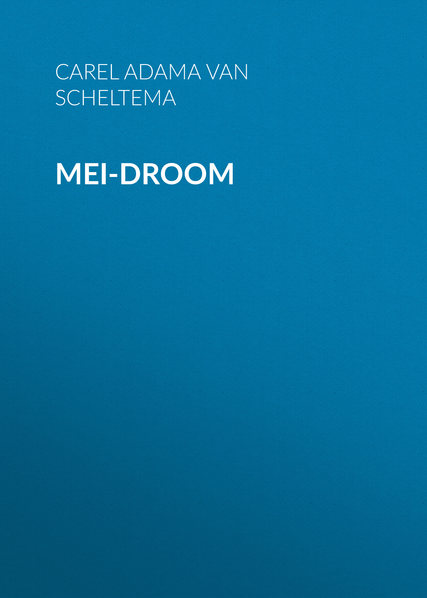Обложка книги «Mei-droom»