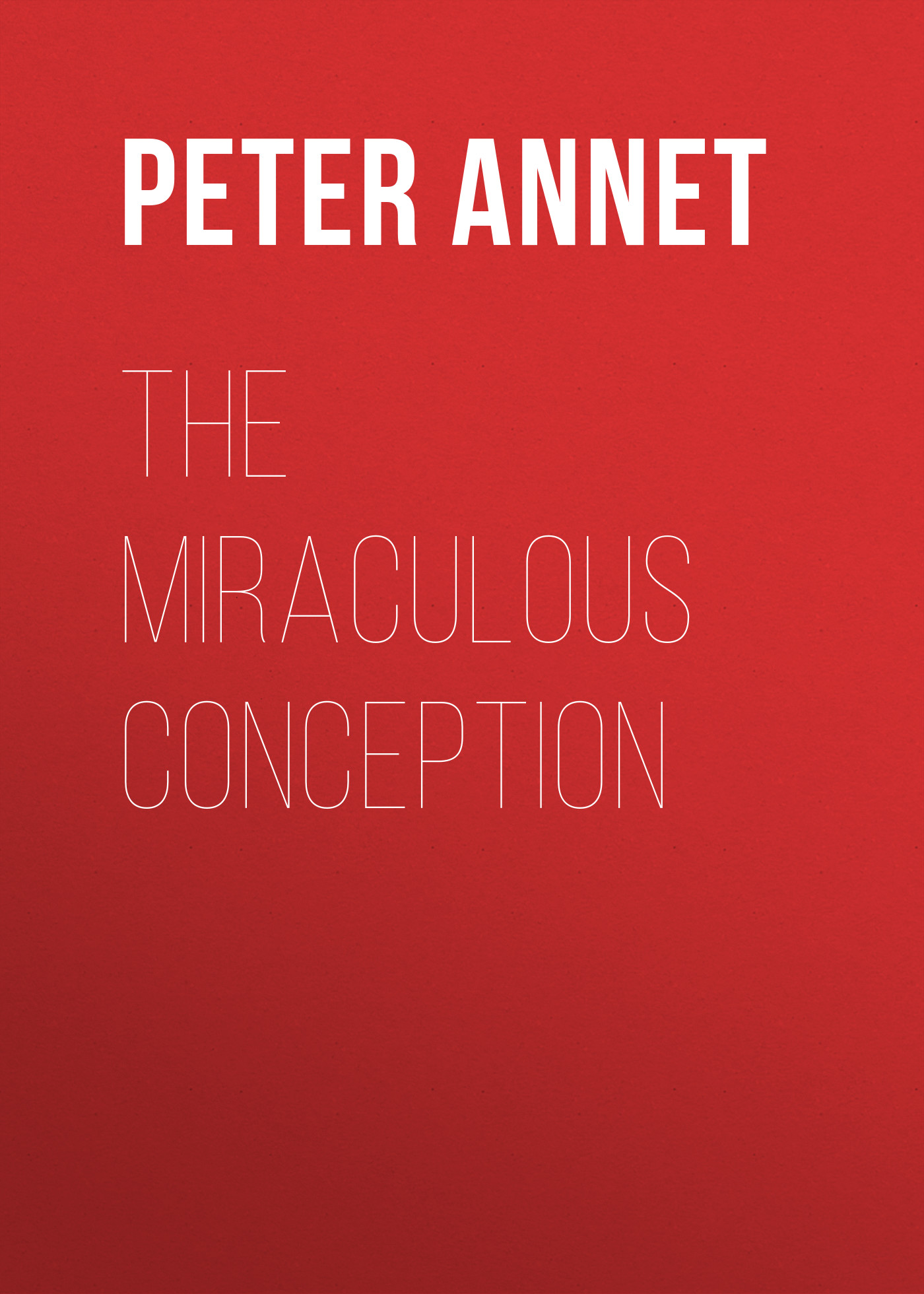 Обложка книги «The Miraculous Conception»