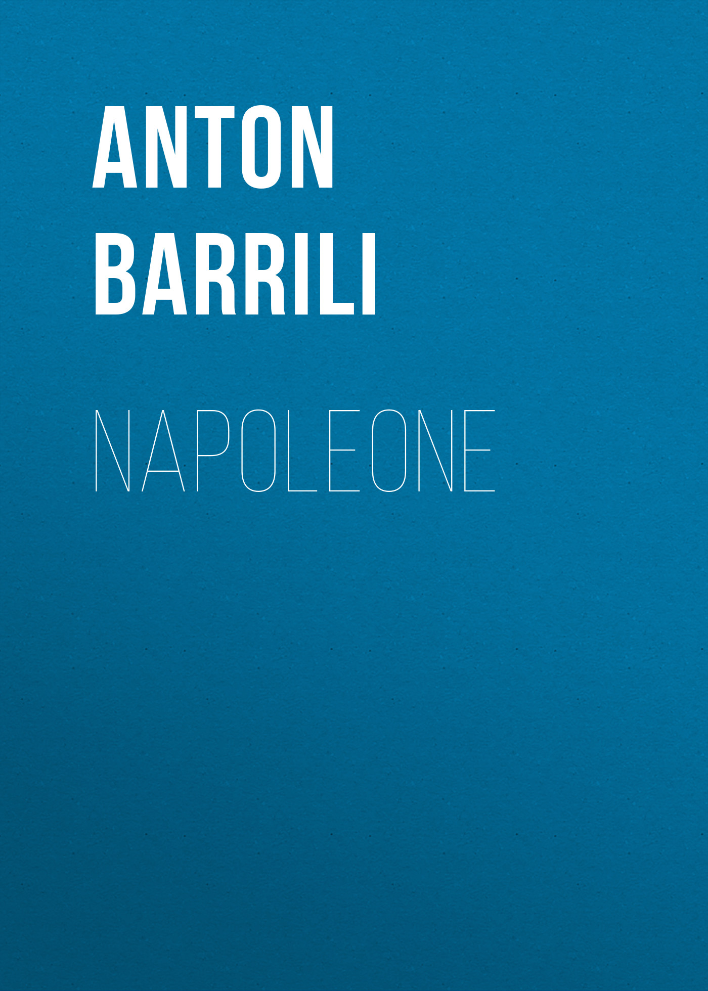 Обложка книги «Napoleone»