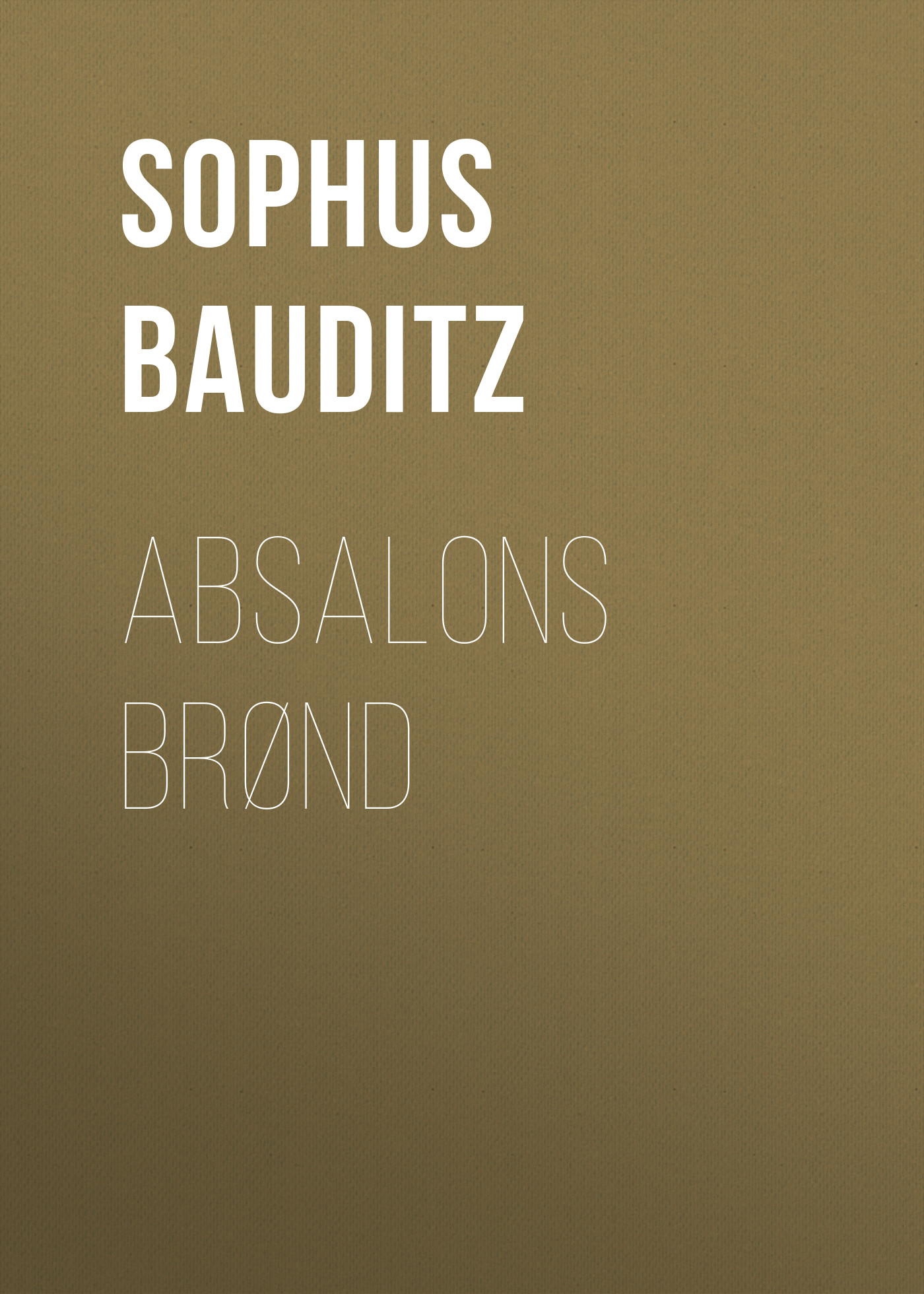 Обложка книги «Absalons Brønd»