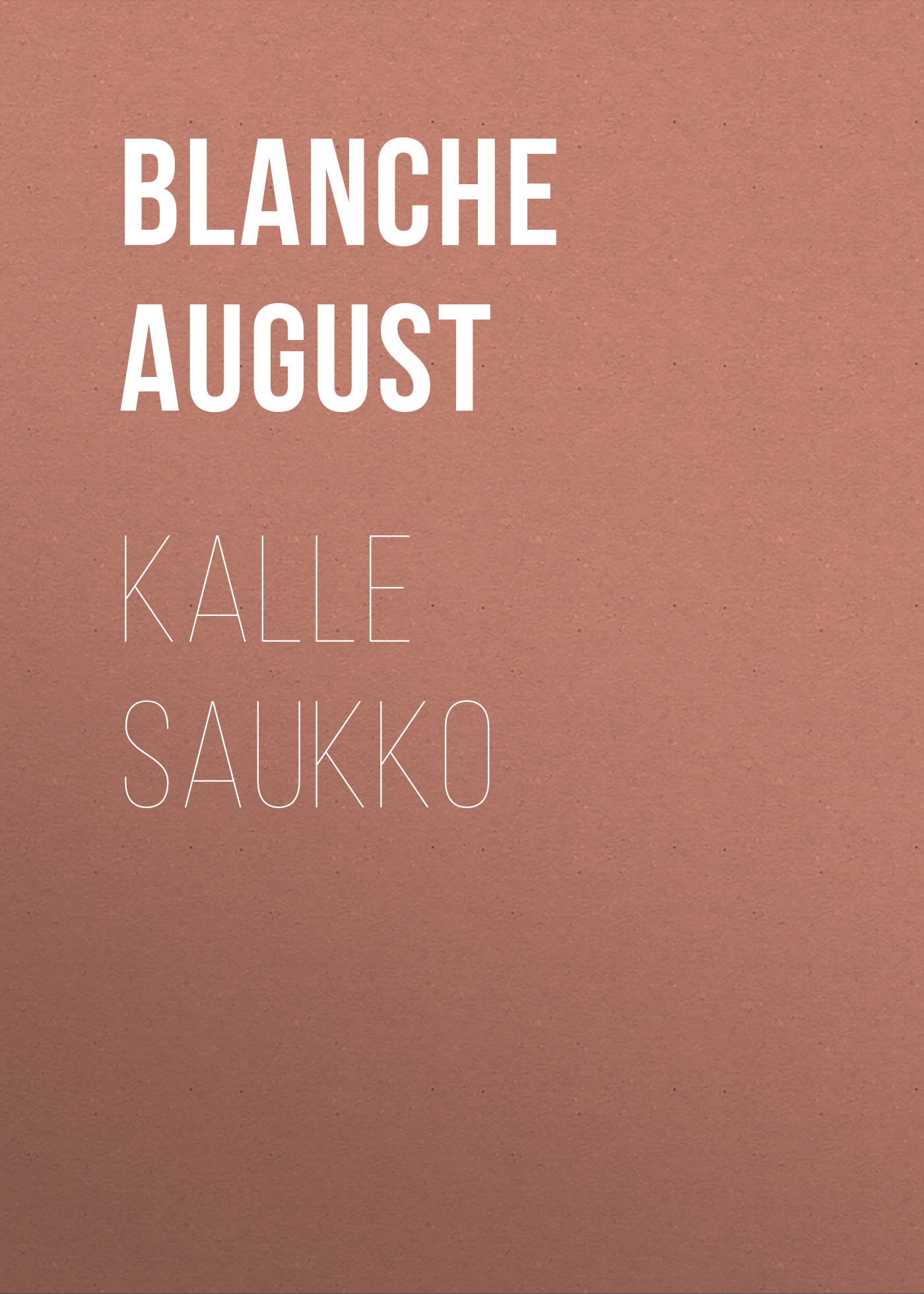 Обложка книги «Kalle Saukko»