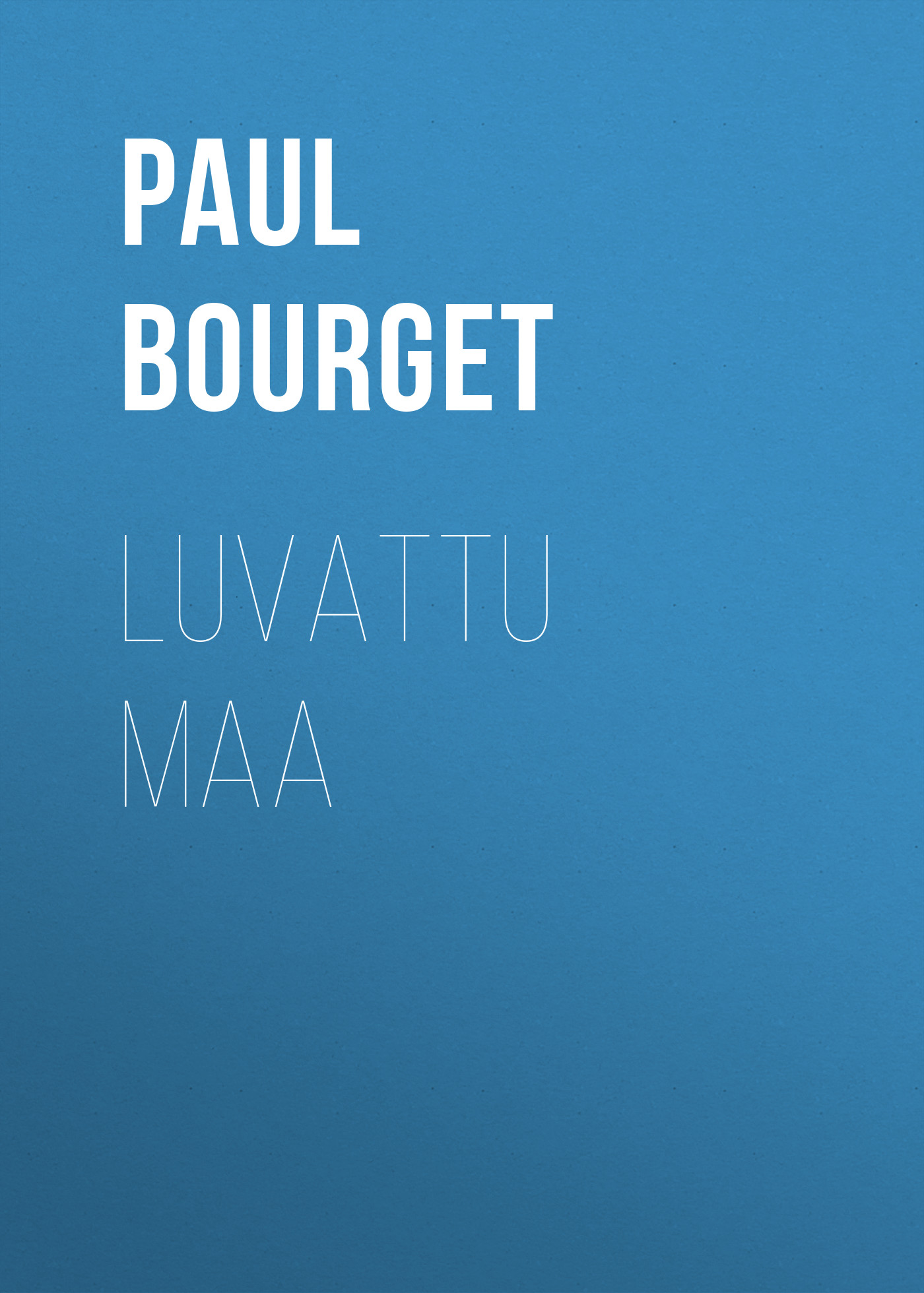 Обложка книги «Luvattu maa»