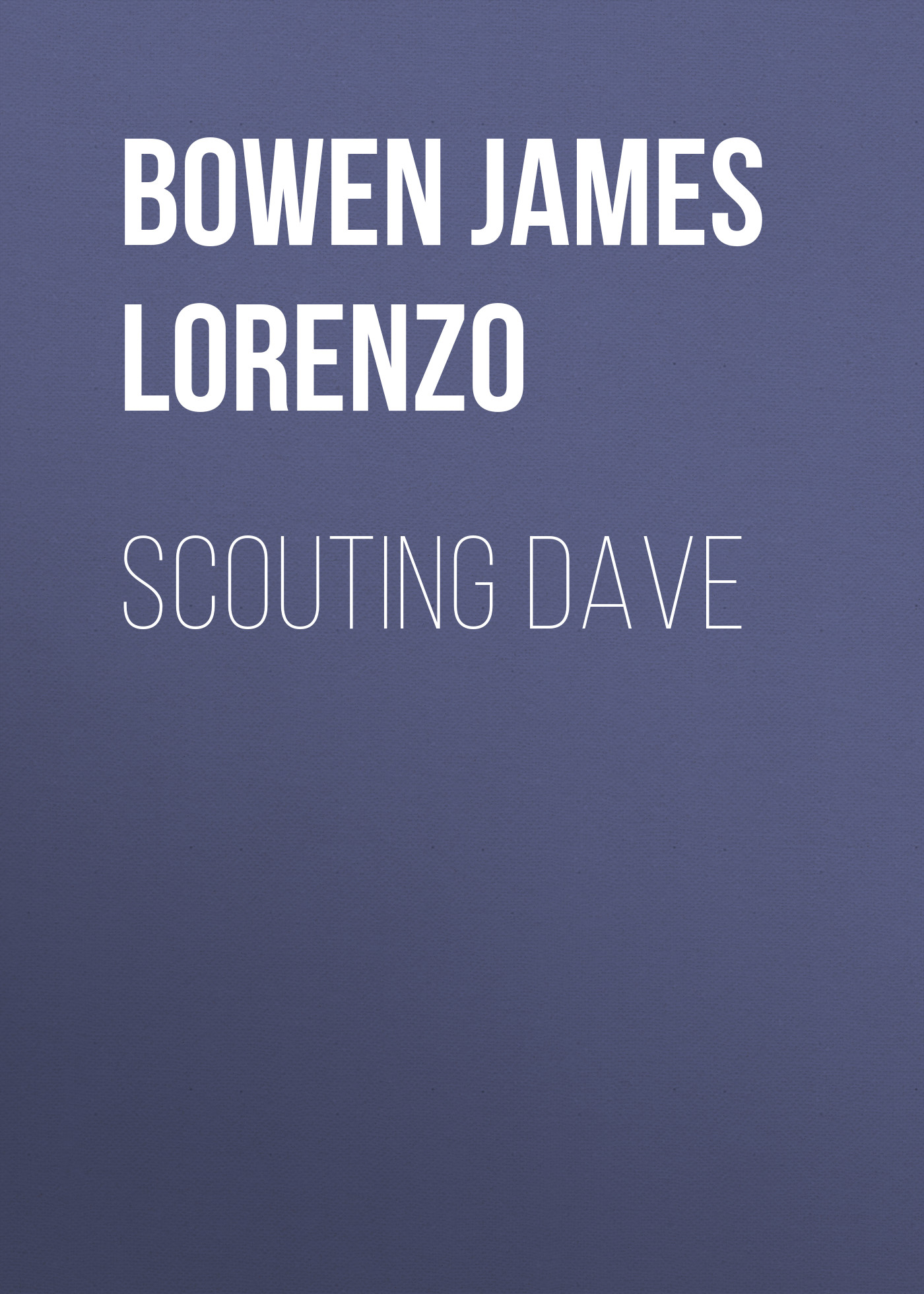 Обложка книги «Scouting Dave»