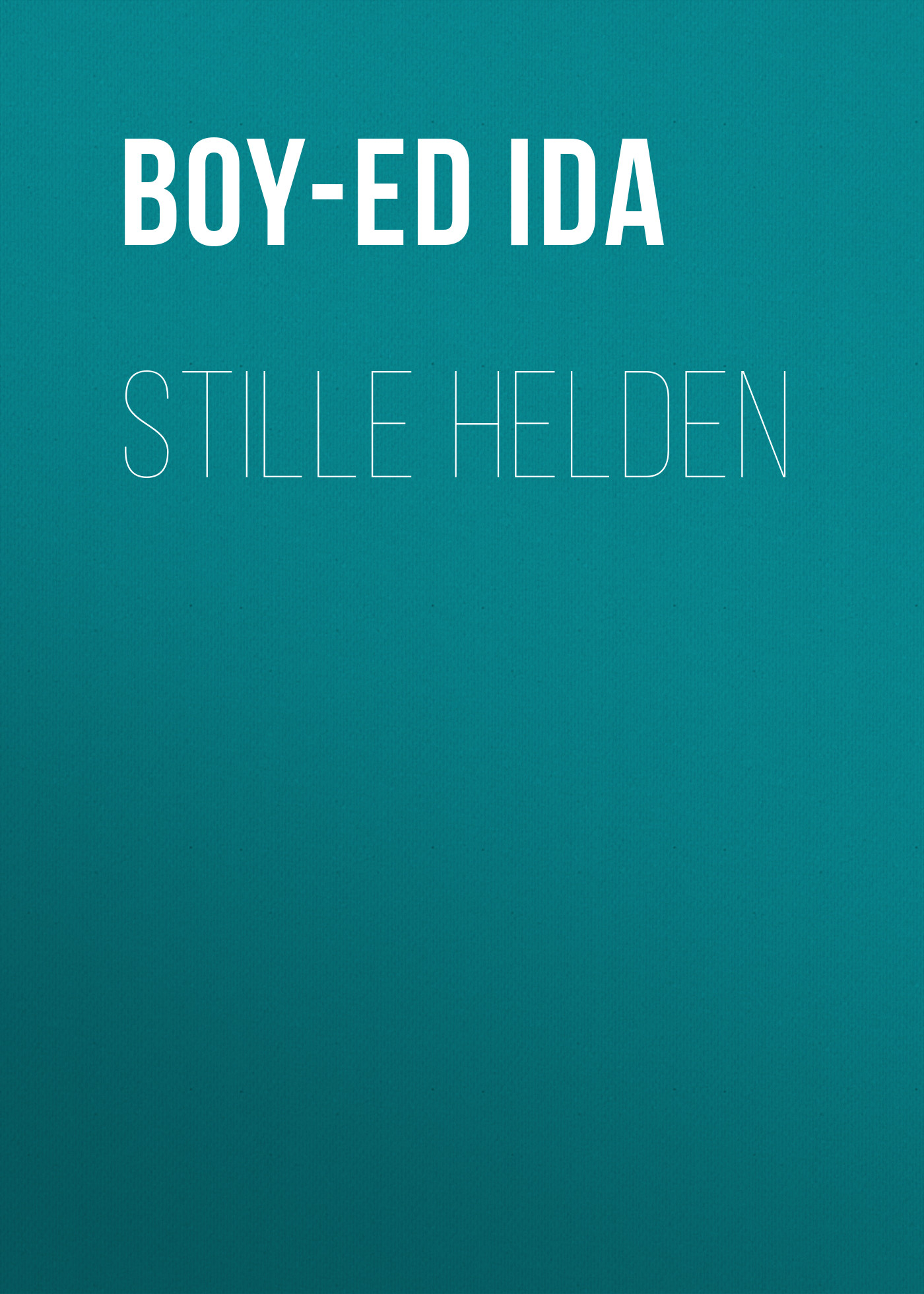 Обложка книги «Stille Helden»