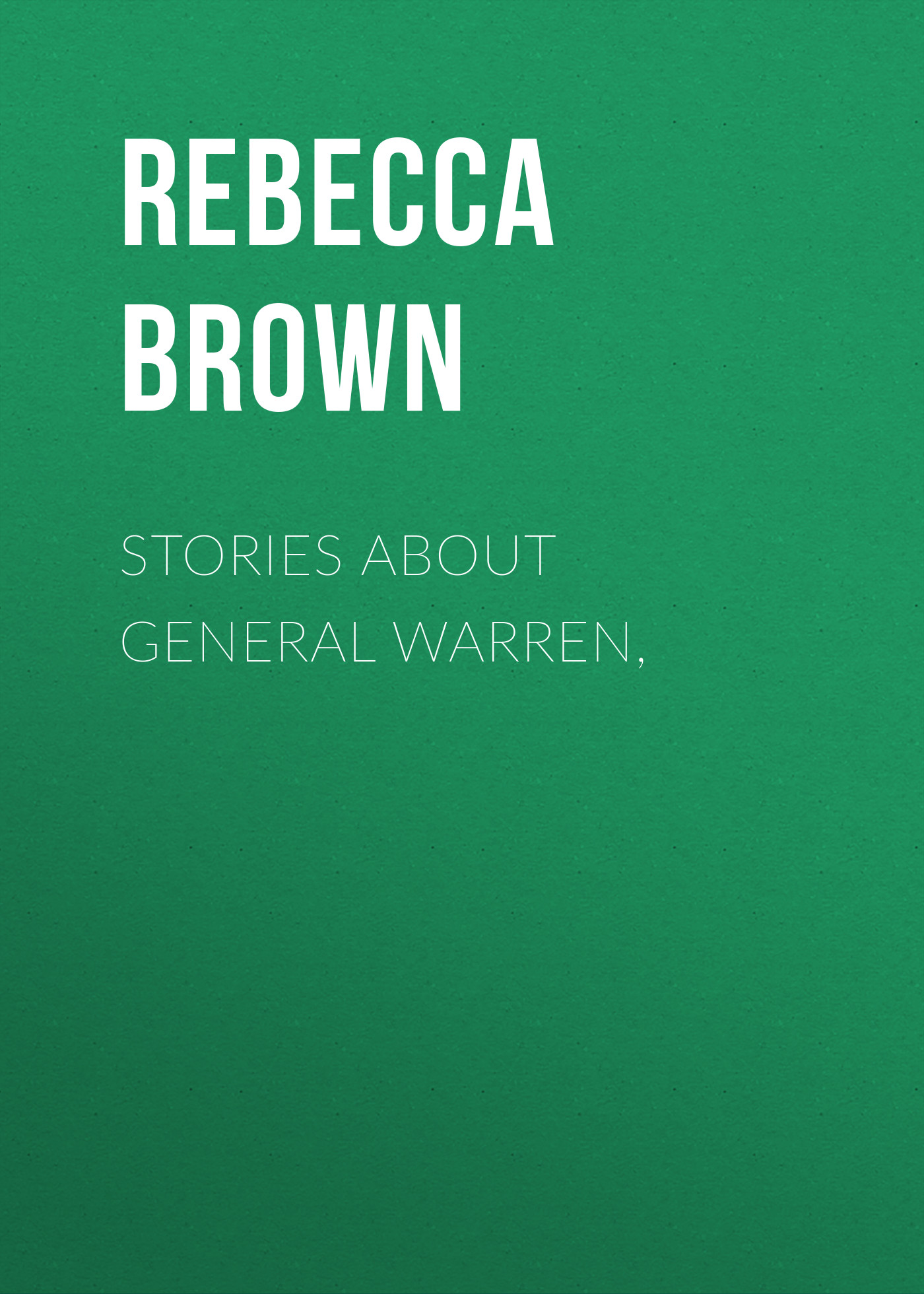 Обложка книги «Stories about General Warren,»