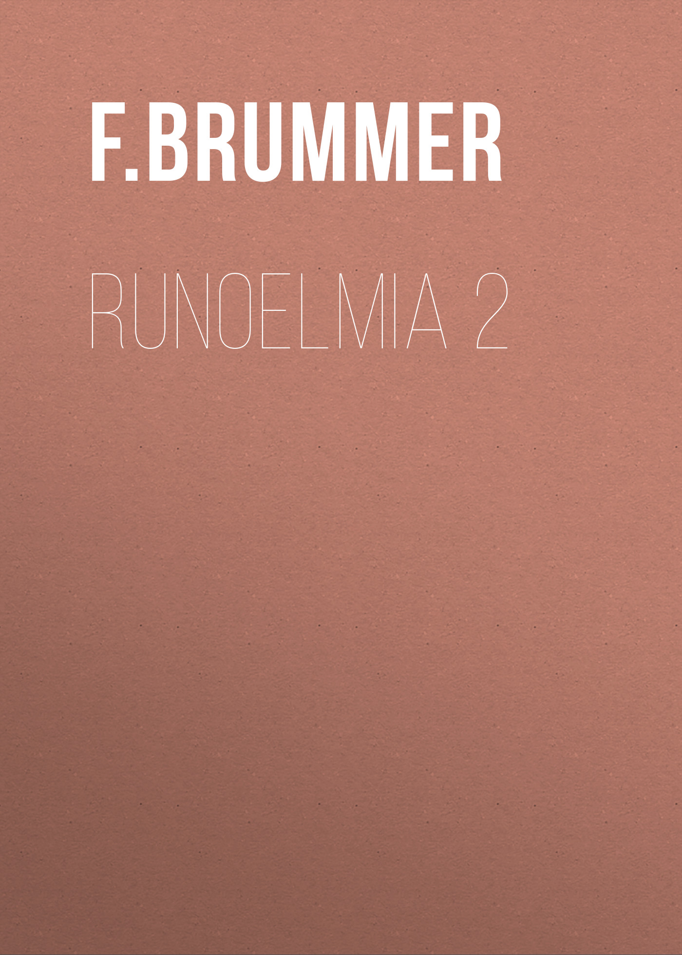 Обложка книги «Runoelmia 2»