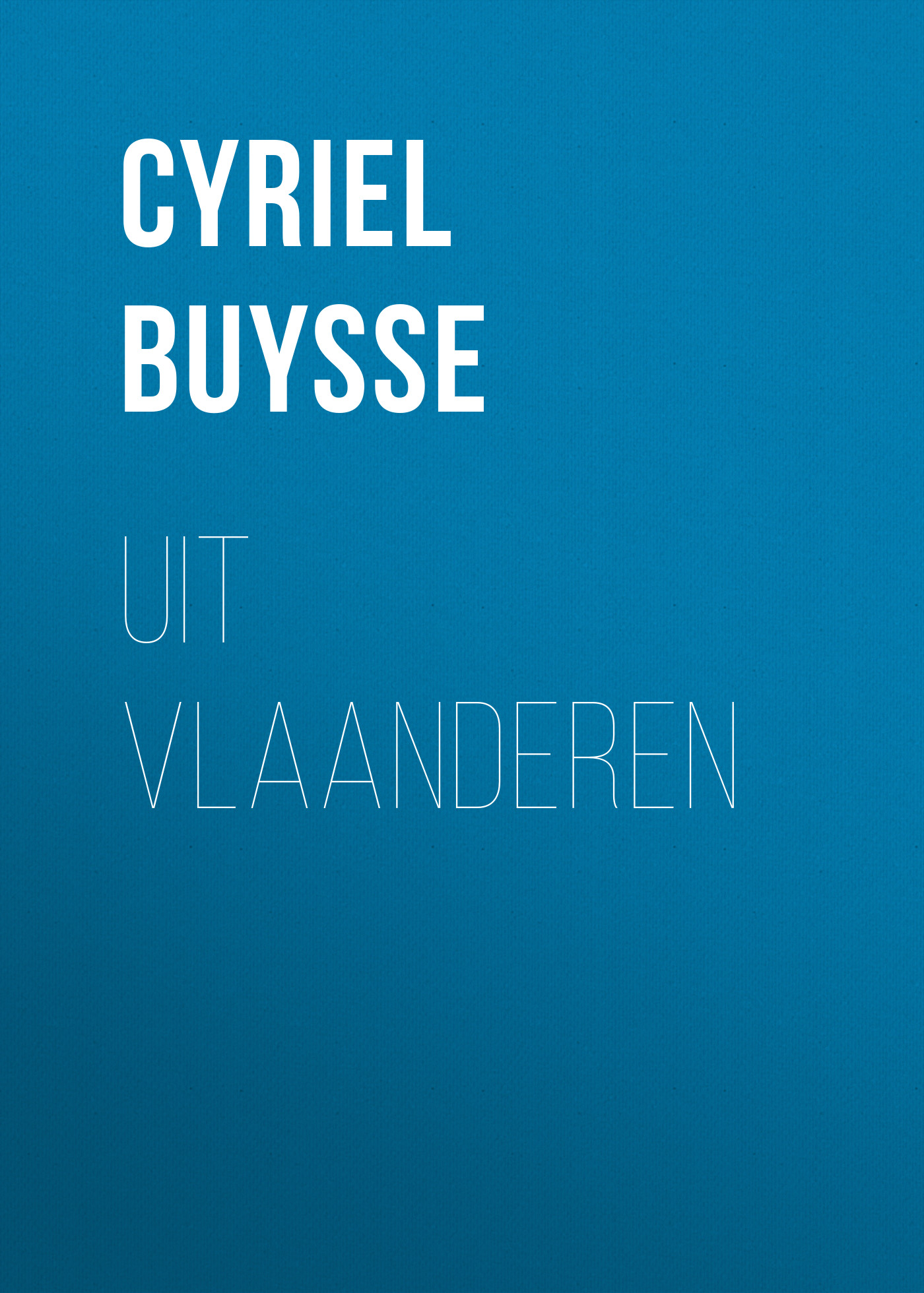 Обложка книги «Uit Vlaanderen»