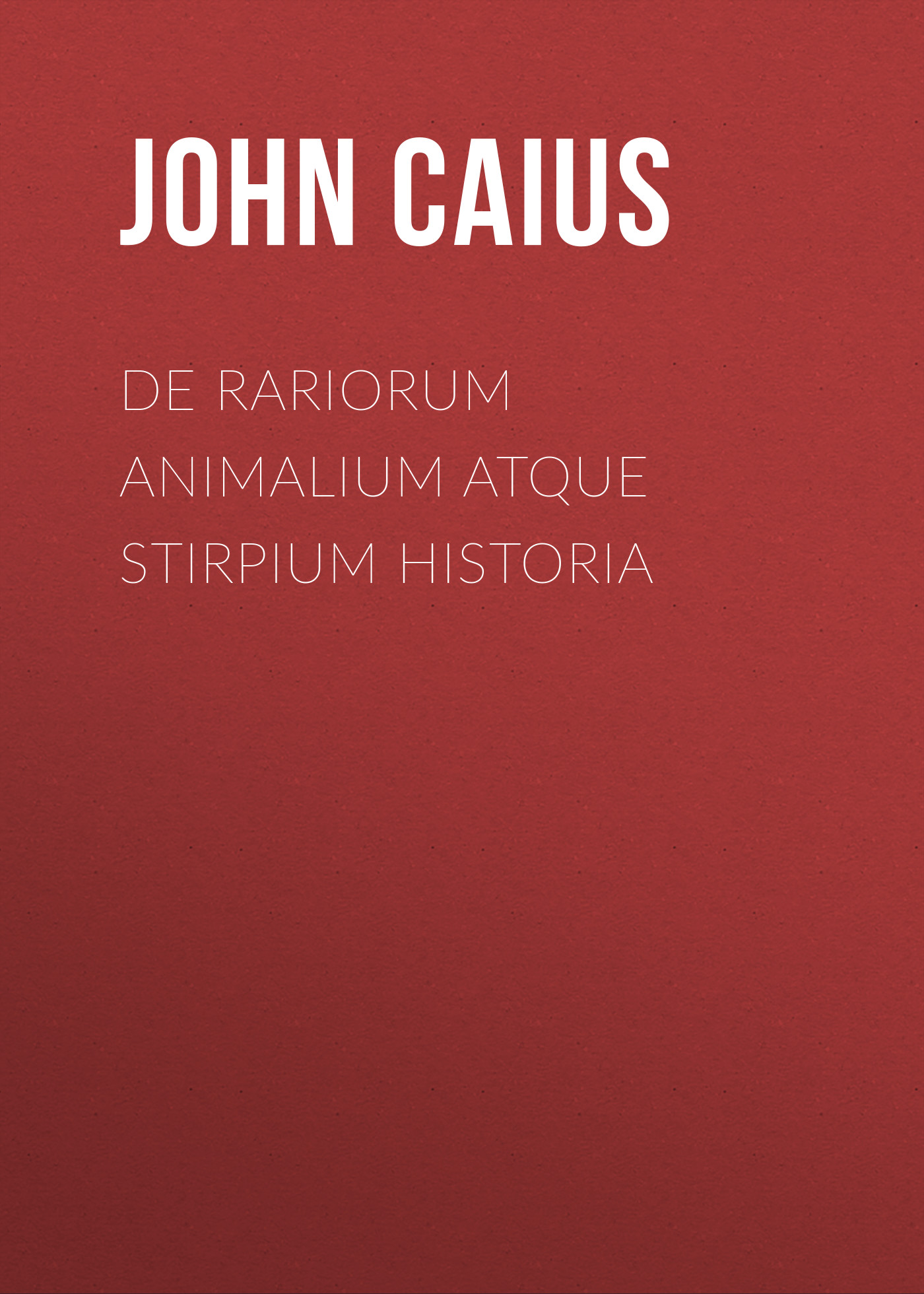 Обложка книги «De Rariorum Animalium atque Stirpium Historia»