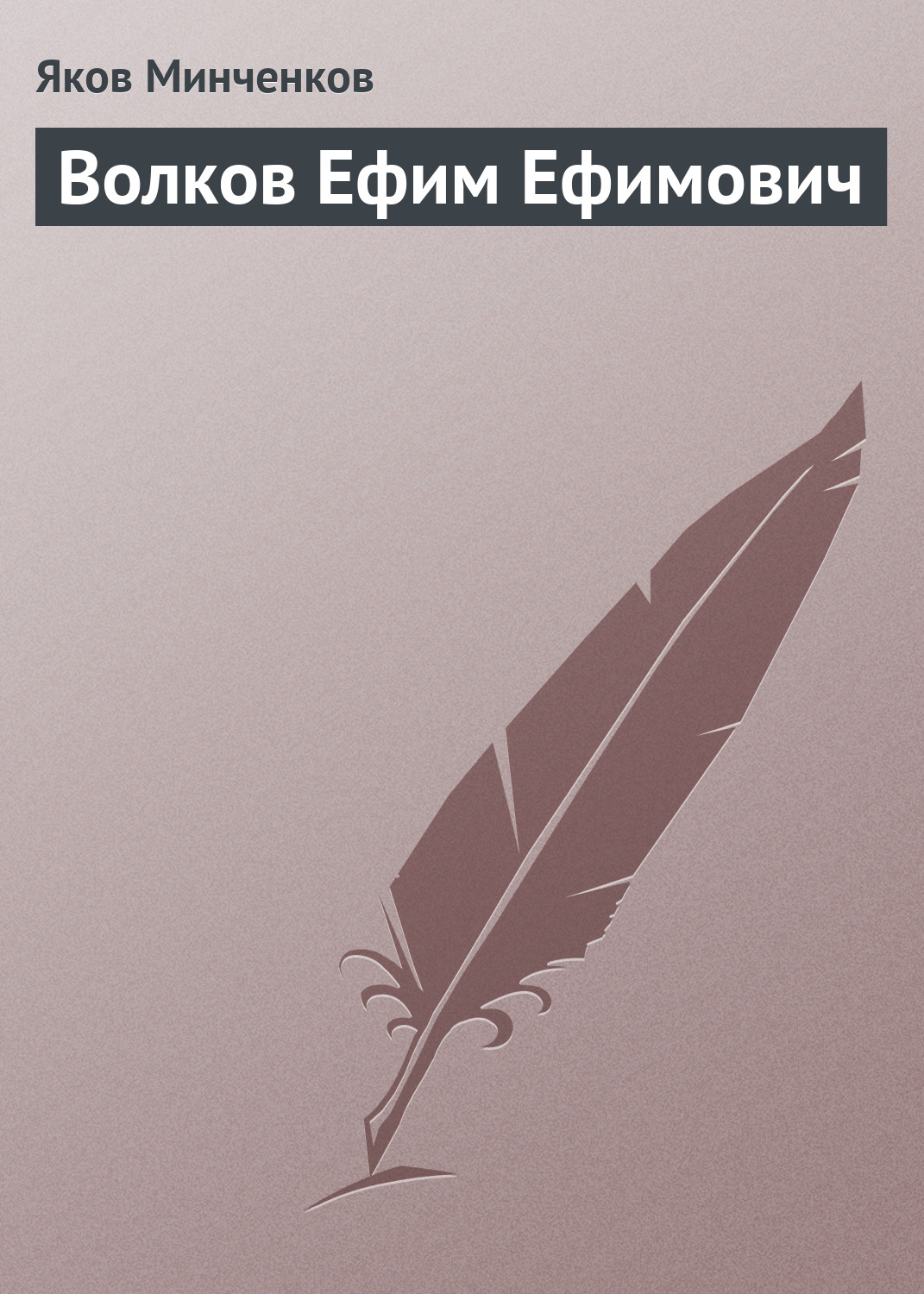 Обложка книги «Волков Ефим Ефимович»