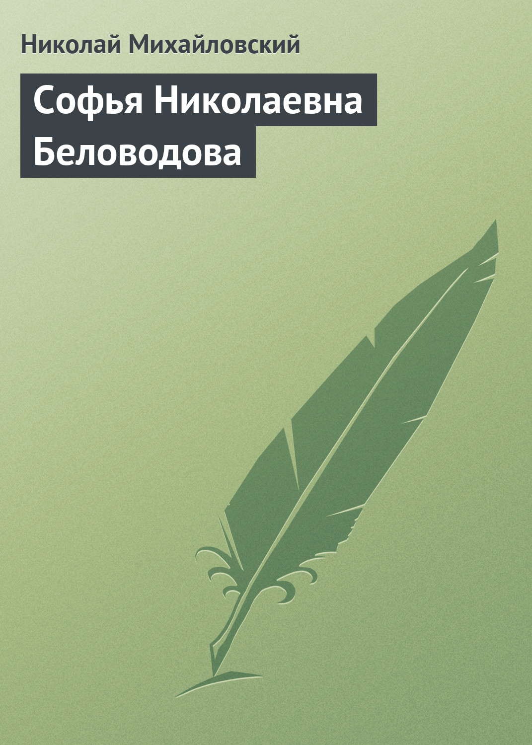 Обложка книги «Софья Николаевна Беловодова»