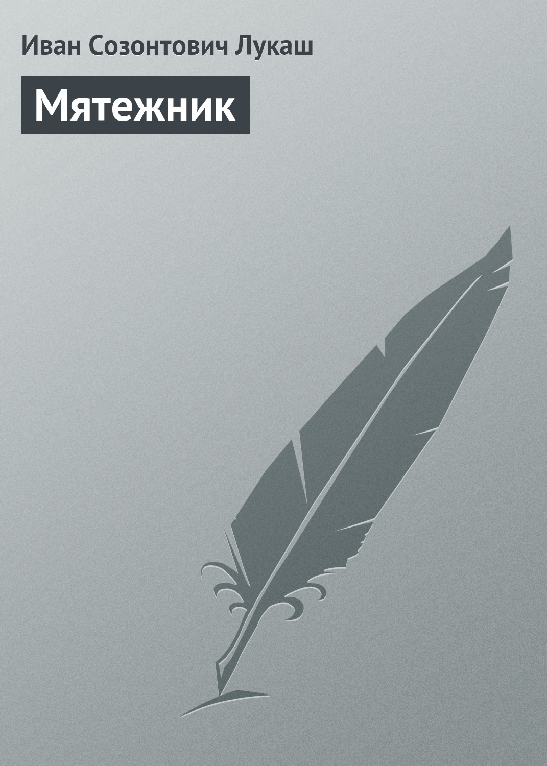 Обложка книги «Мятежник»