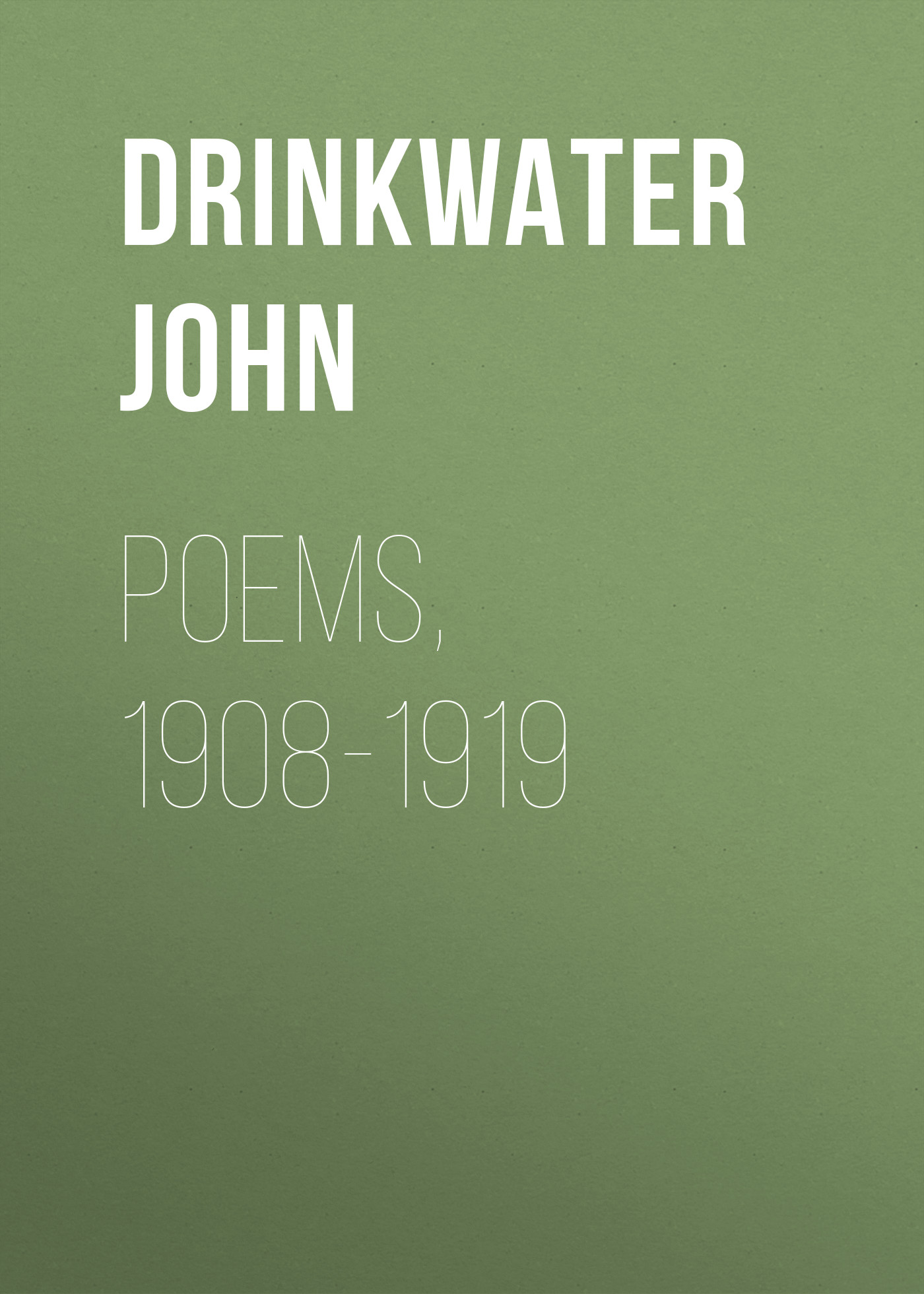 Обложка книги «Poems, 1908-1919»
