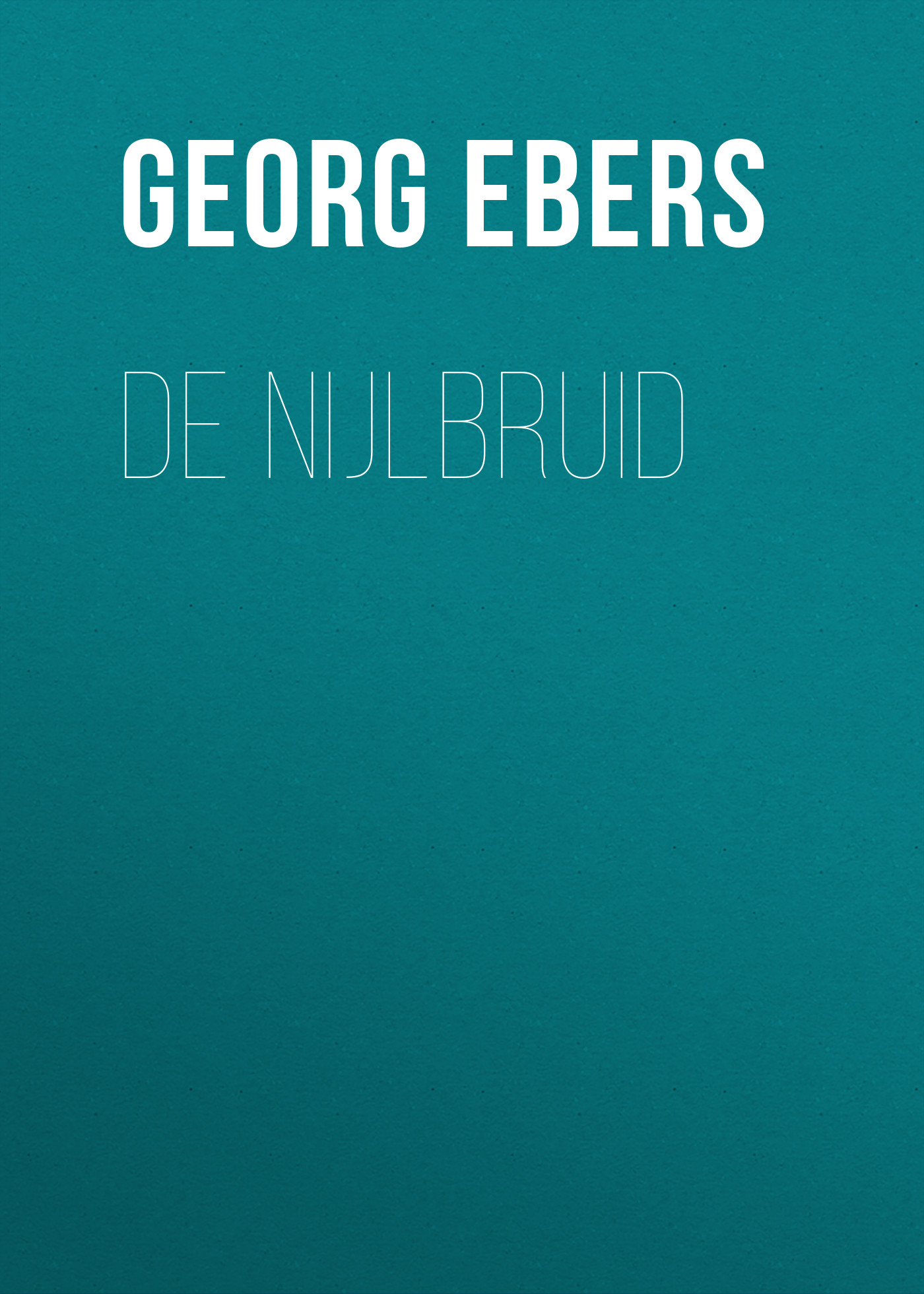 Обложка книги «De nijlbruid»
