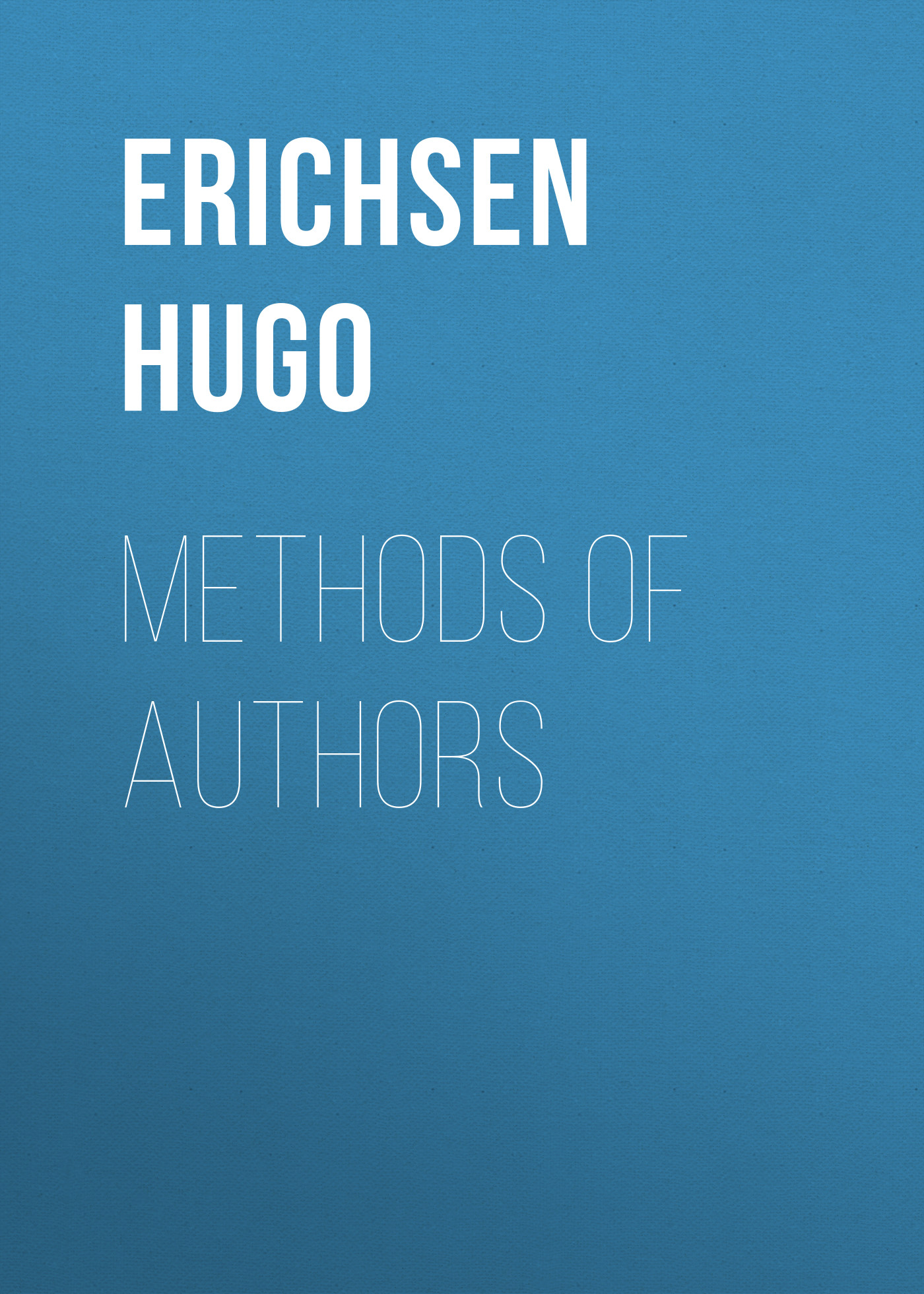 Обложка книги «Methods of Authors»