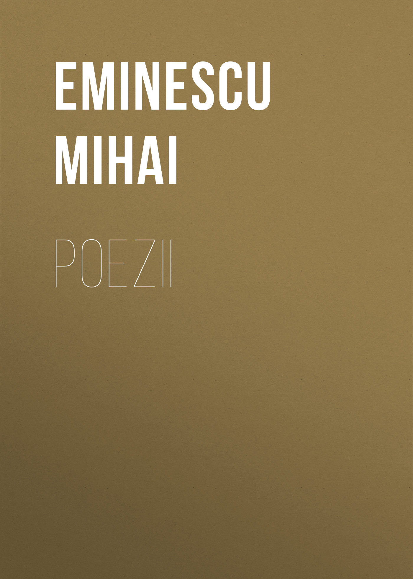 Обложка книги «Poezii»