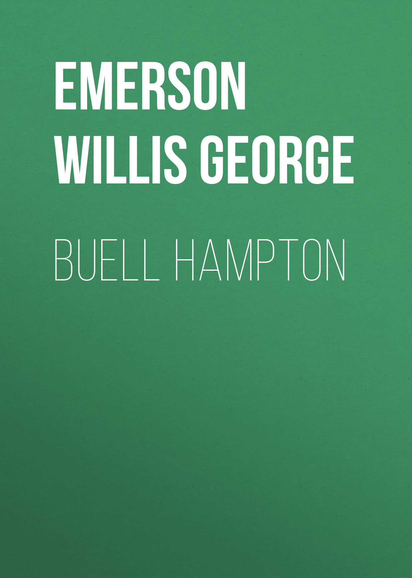 Обложка книги «Buell Hampton»