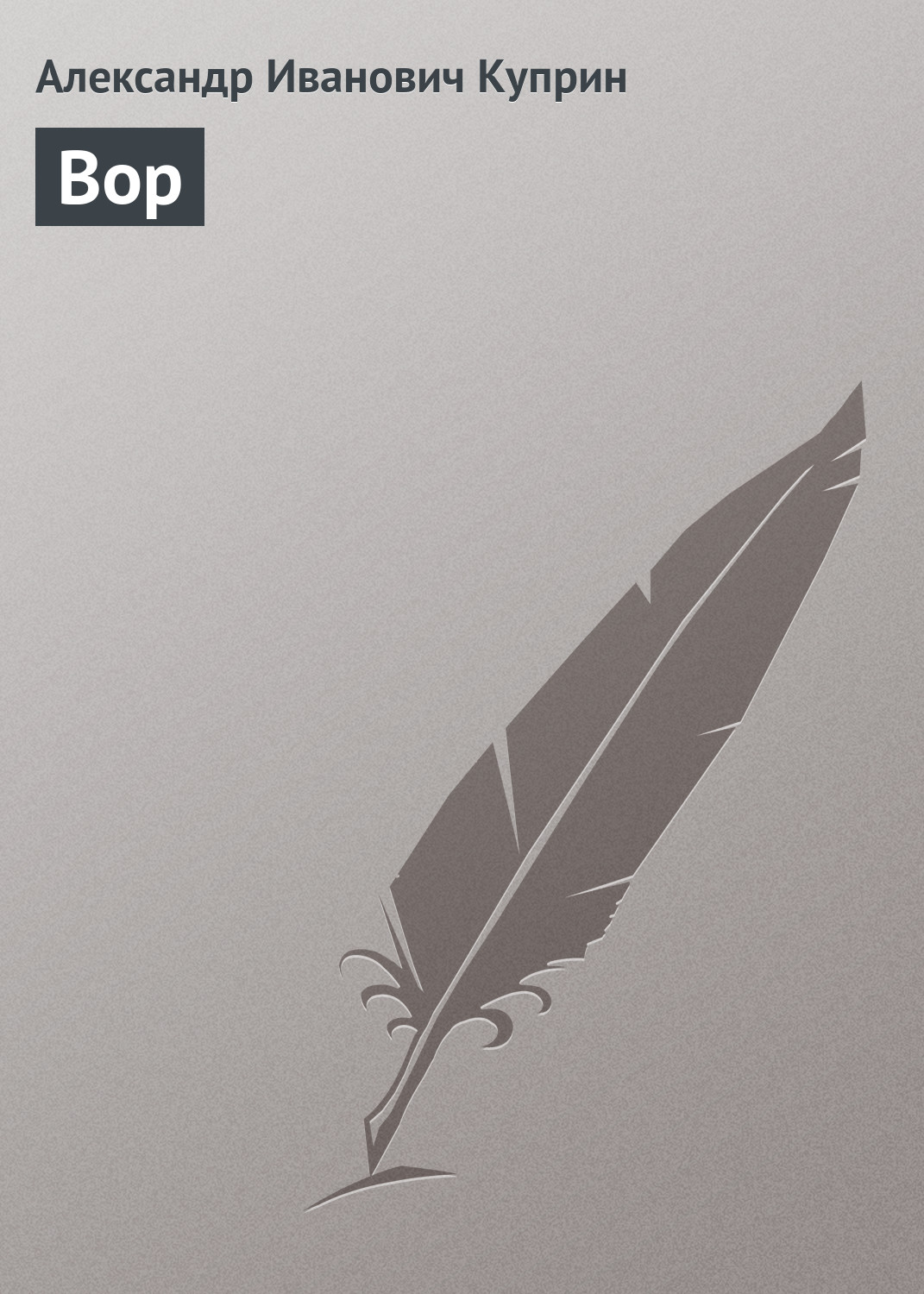 Обложка книги «Вор»