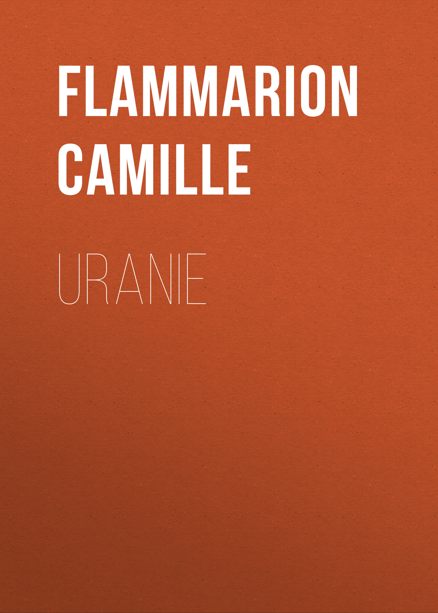 Обложка книги «Uranie»