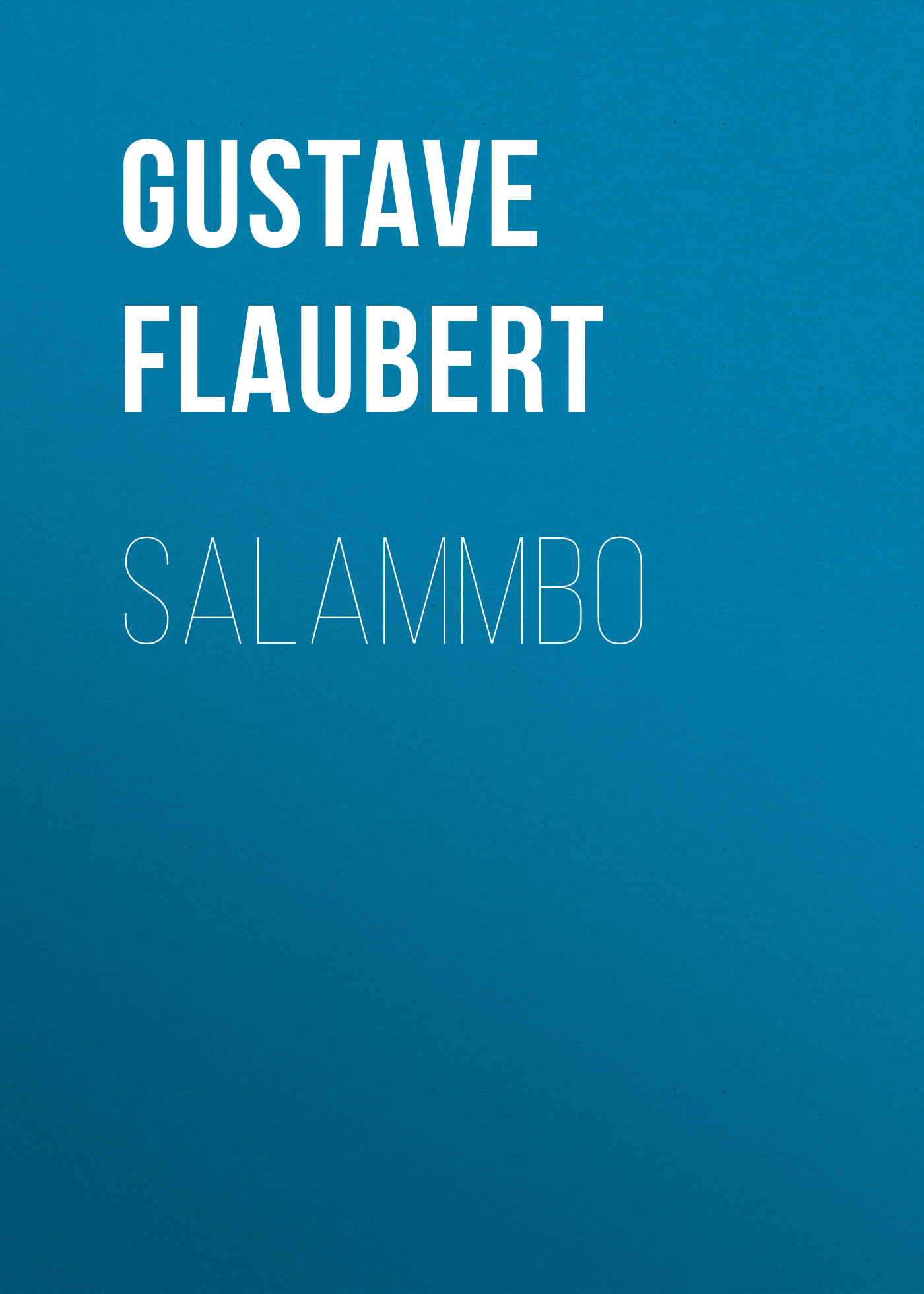 Обложка книги «Salammbo»