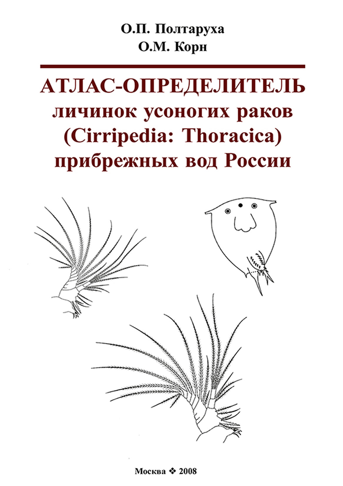 Обложка книги «Атлас-определитель личинок усоногих раков (Cirripedia: Thoracica) прибрежных вод России»