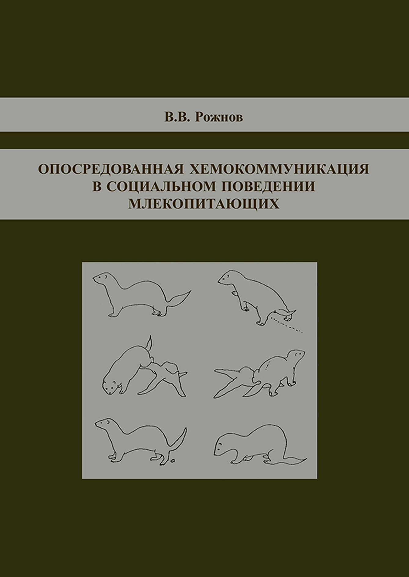 Обложка книги «Опосредованная хемокоммуникация в социальном поведении млекопитающих»