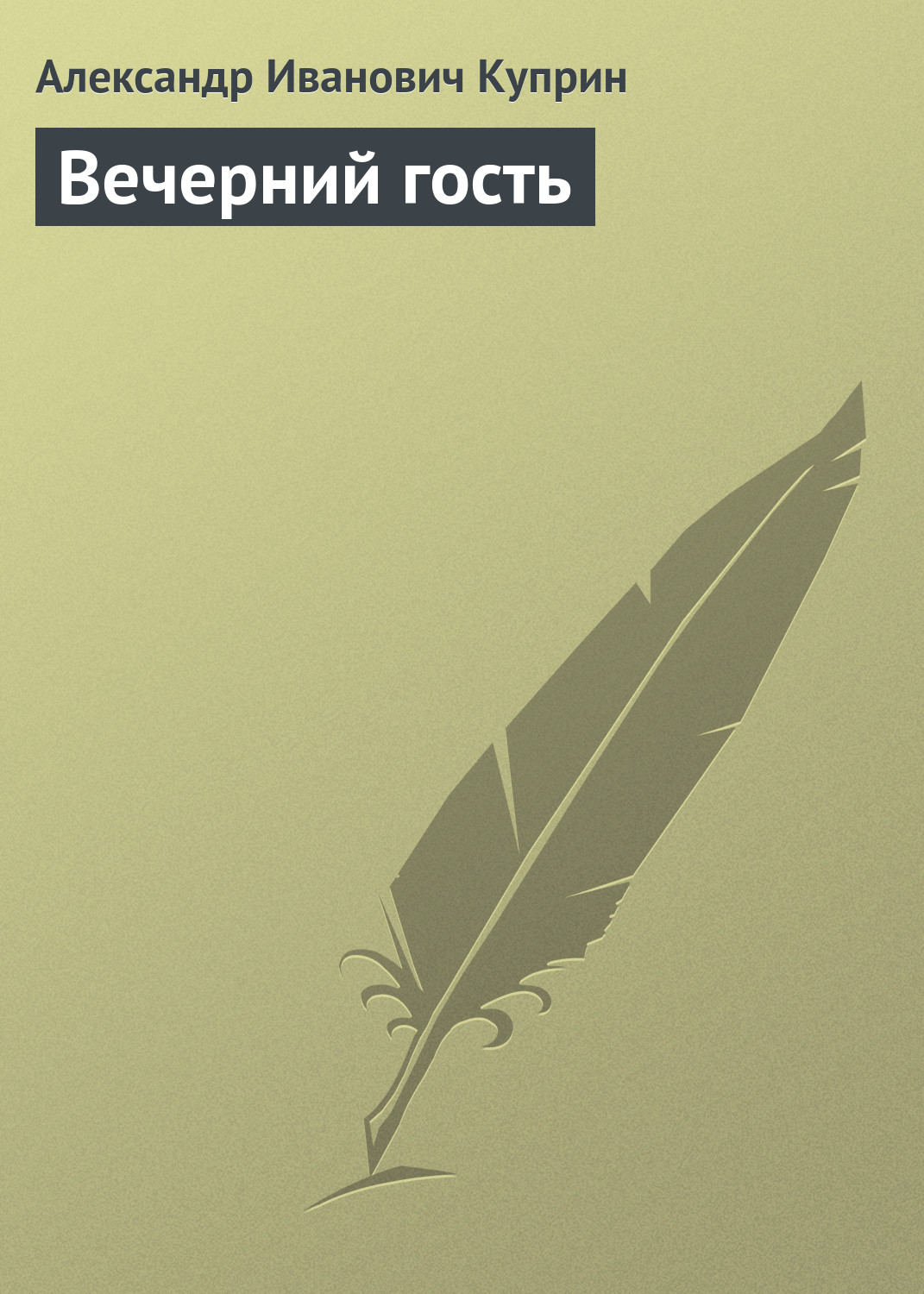 Обложка книги «Вечерний гость»
