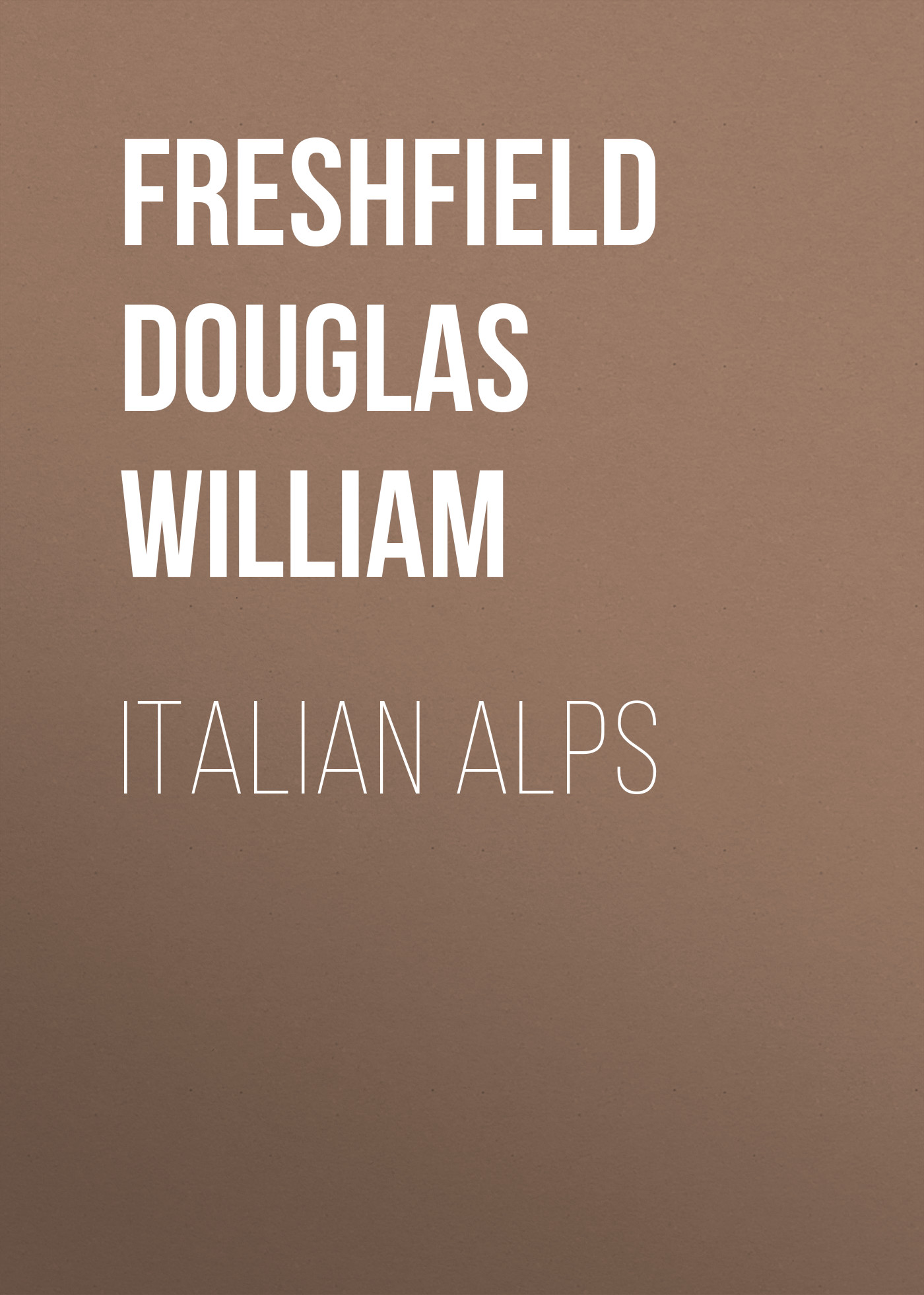 Обложка книги «Italian Alps»