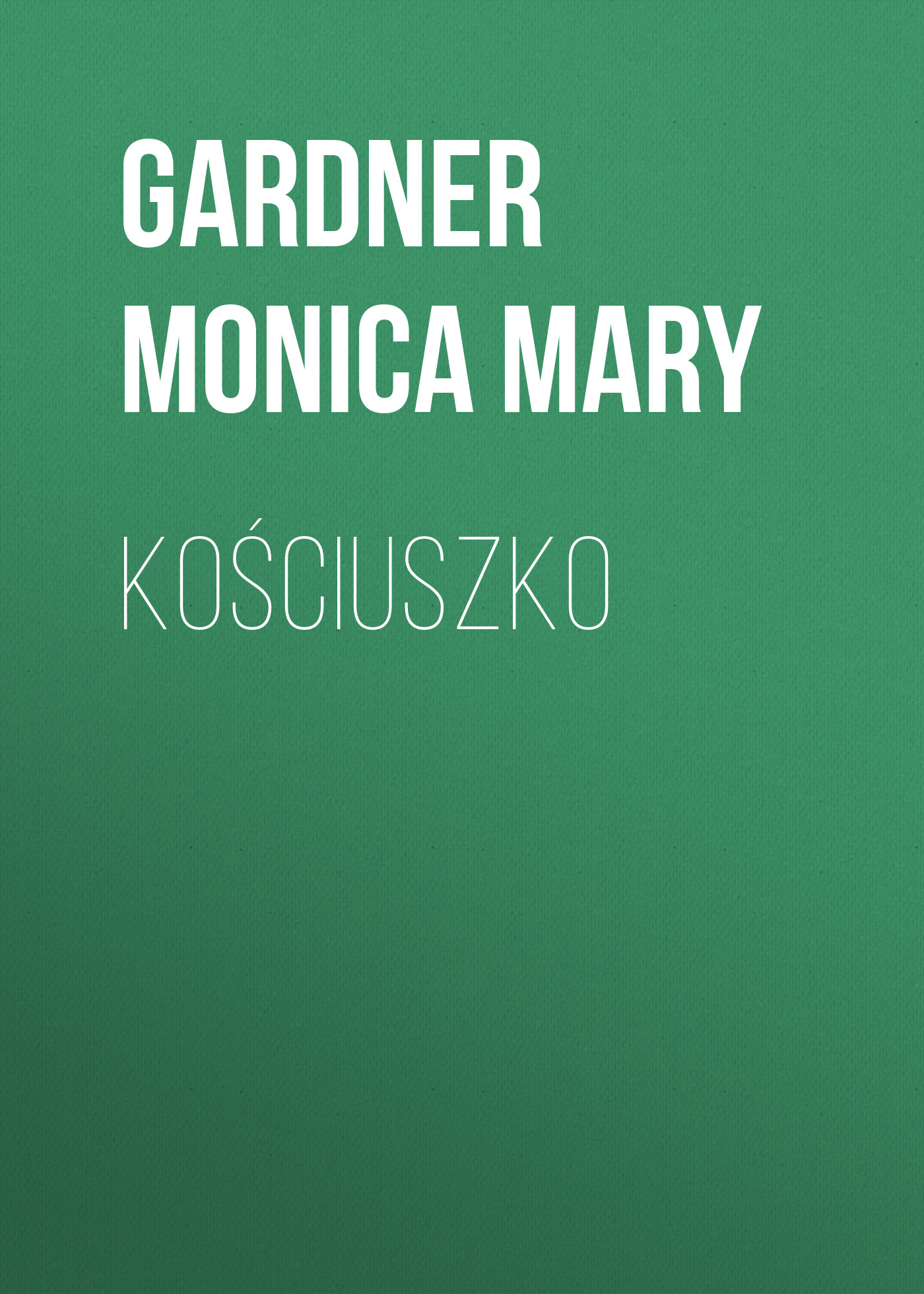 Обложка книги «Kościuszko»