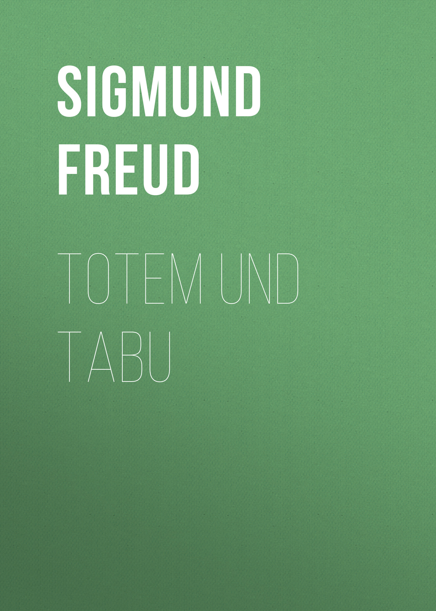 Обложка книги «Totem und Tabu»